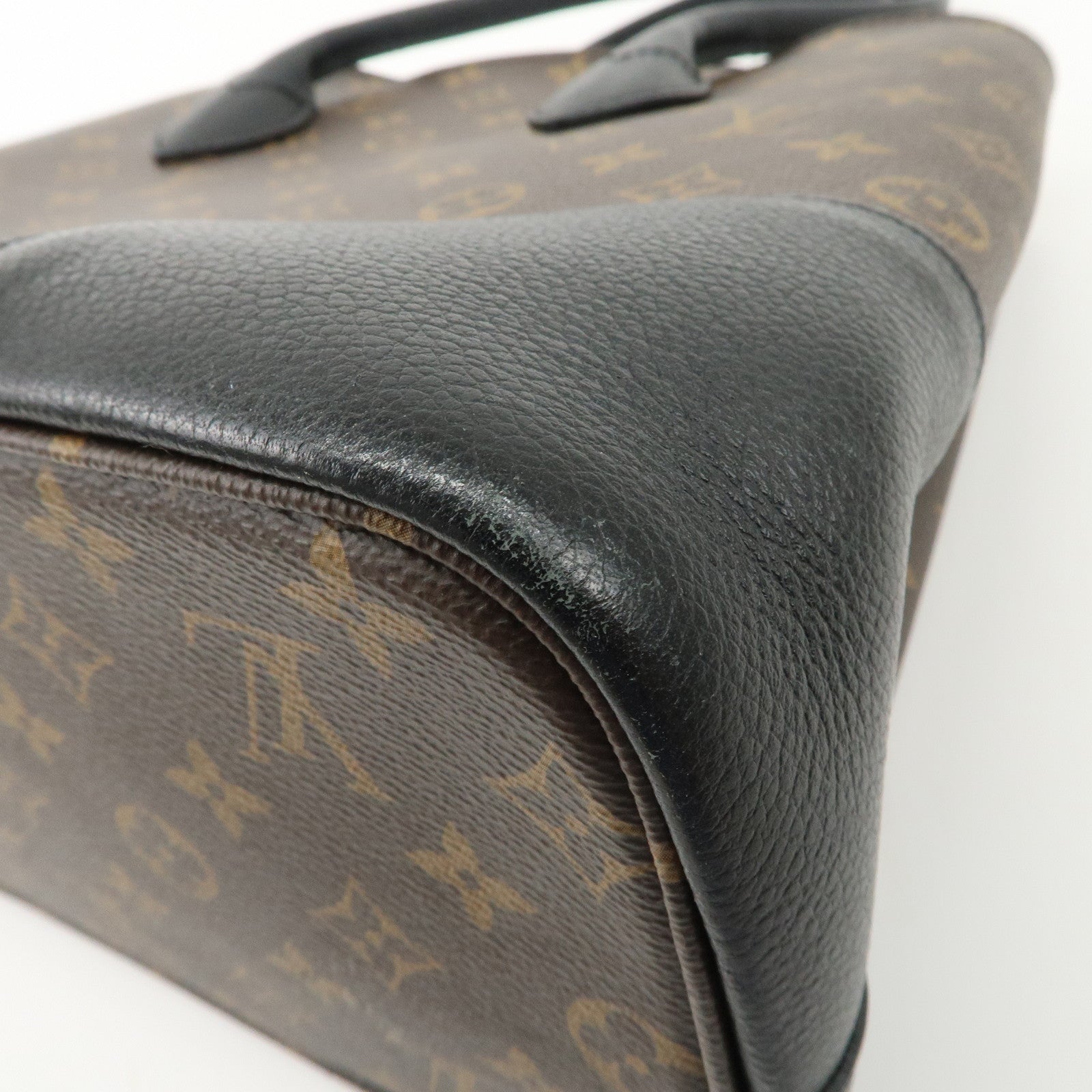 Louis Vuitton Monogram Flandrin 2Way Hand Bag Black Noir M41595 Used