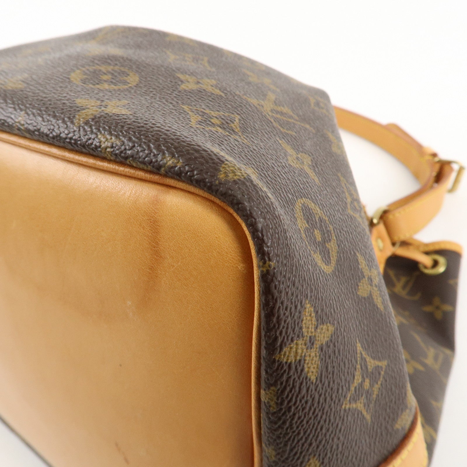 Louis Vuitton Monogram Petit Noe Shoulder Bag Brown M42226