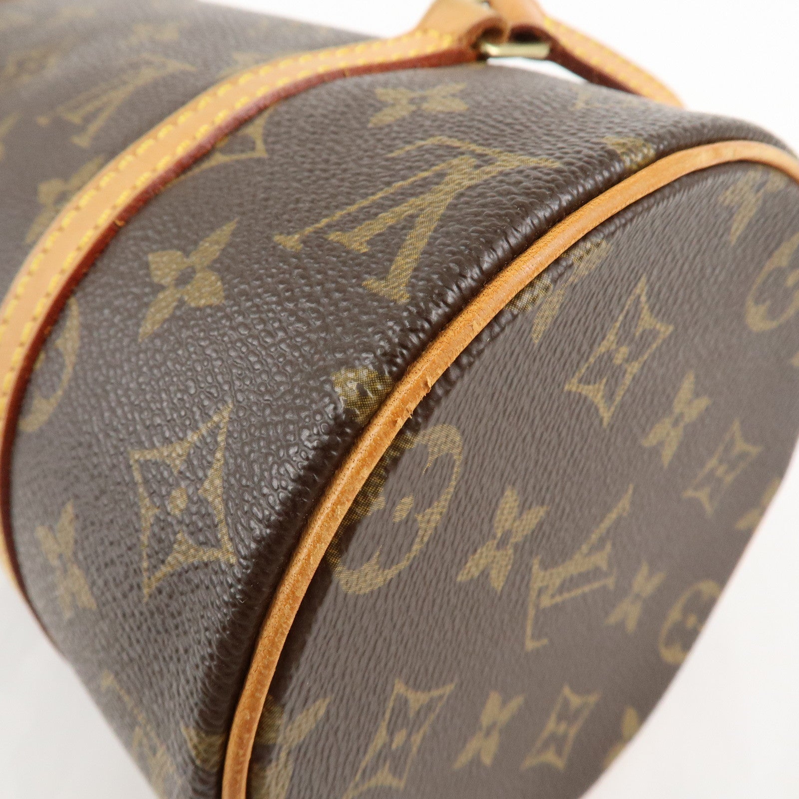 Louis Vuitton Monogram Papillon 26 Hand Bag New Style Brown M51386 Used