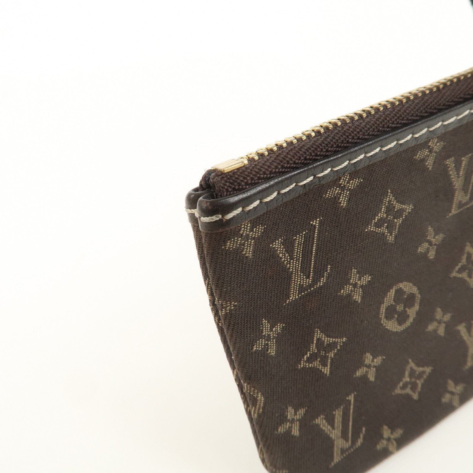 Louis Vuitton Monogram Mini Lin Pochette Cles Coin Case M95230