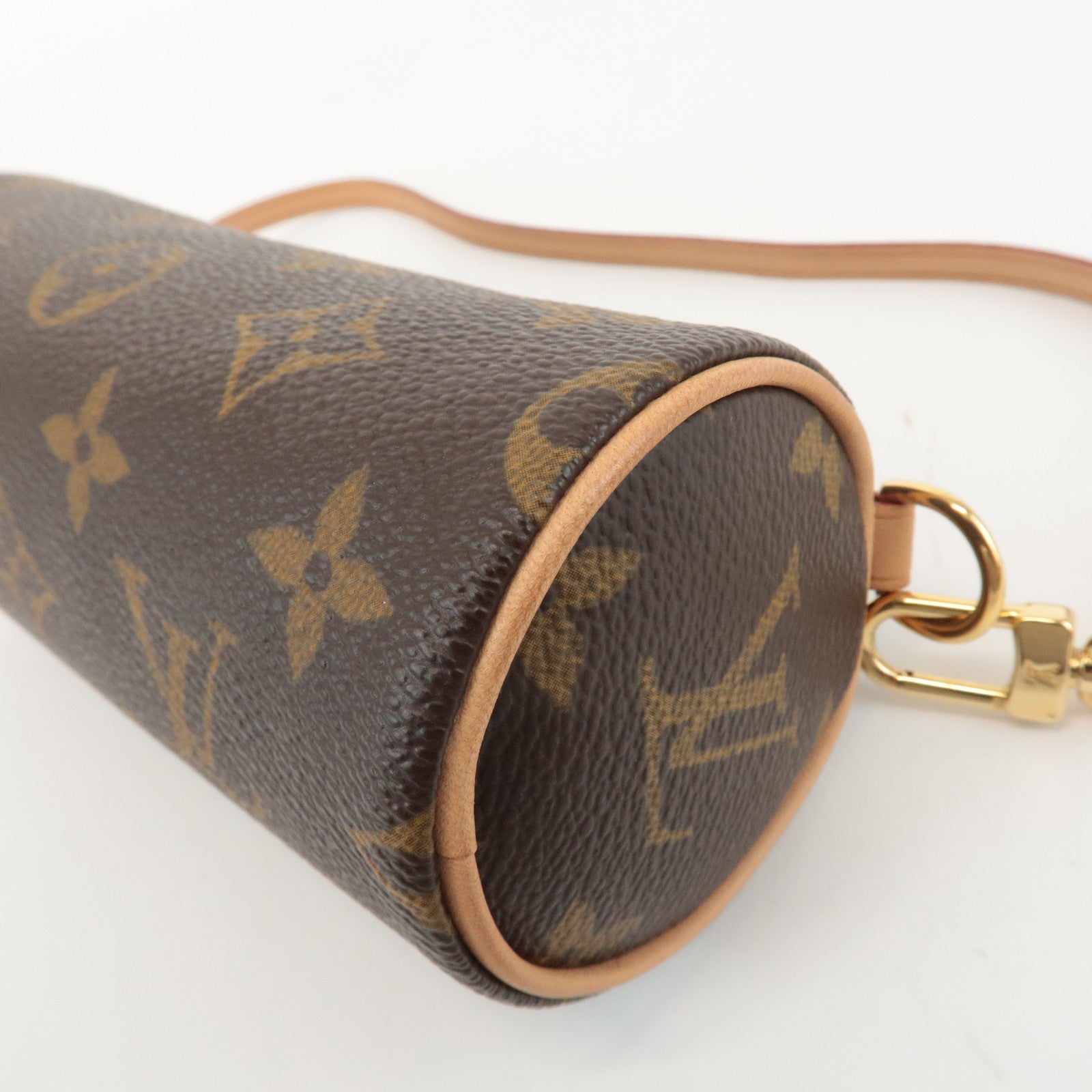 Louis Vuitton Monogram Mini Pouch for Papillon Bag New Style Brown Used