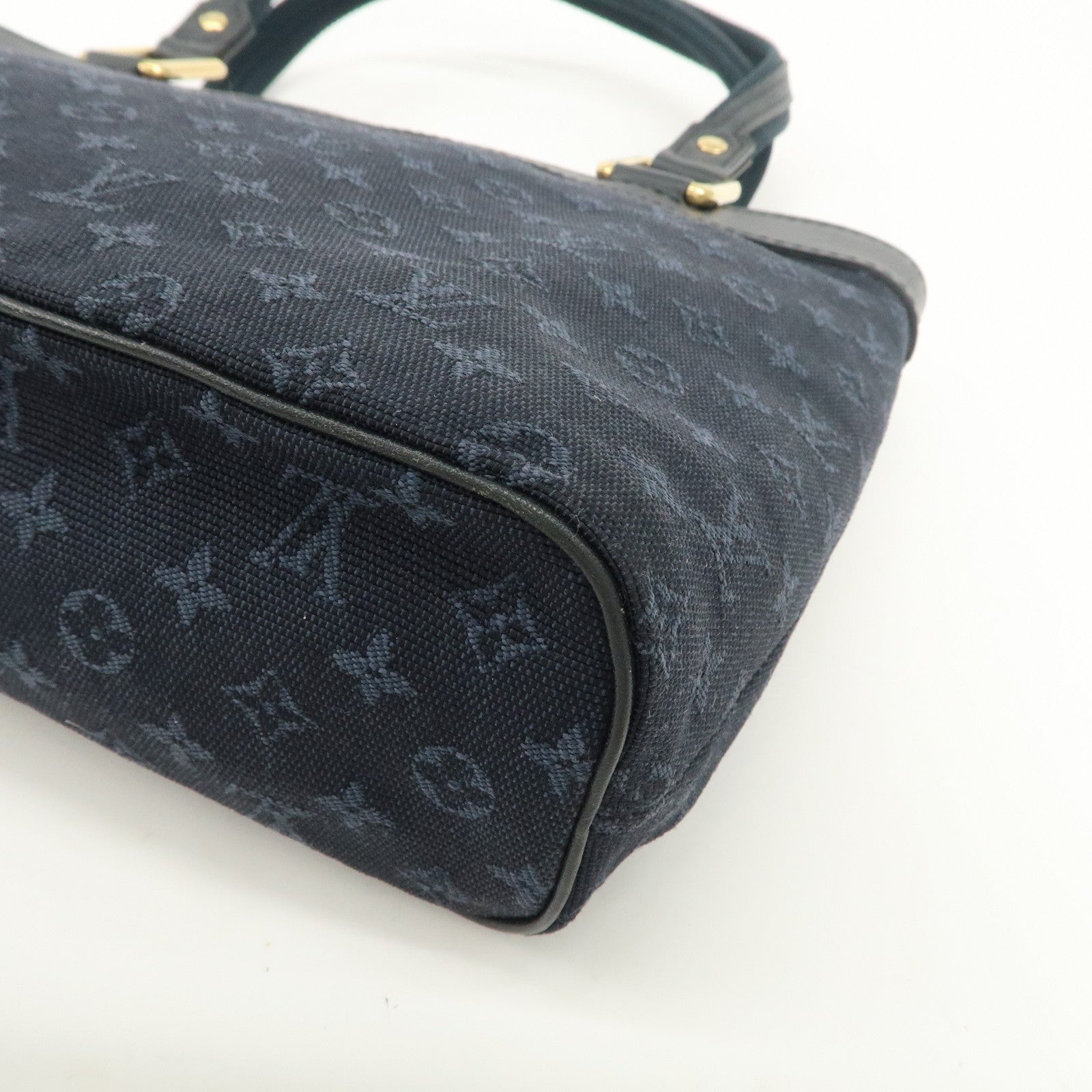 Louis Vuitton Monogram Mini Lucille PM Hand Bag TST Blue M92680 Used