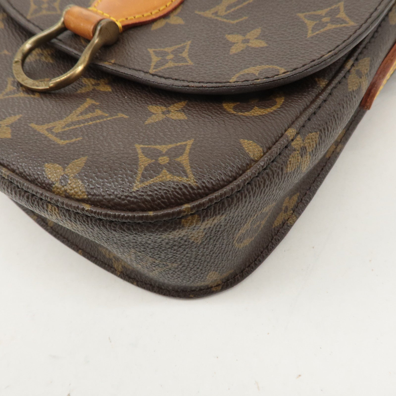 Louis Vuitton Monogram Saint Cloud MM Shoulder Bag Brown M51243