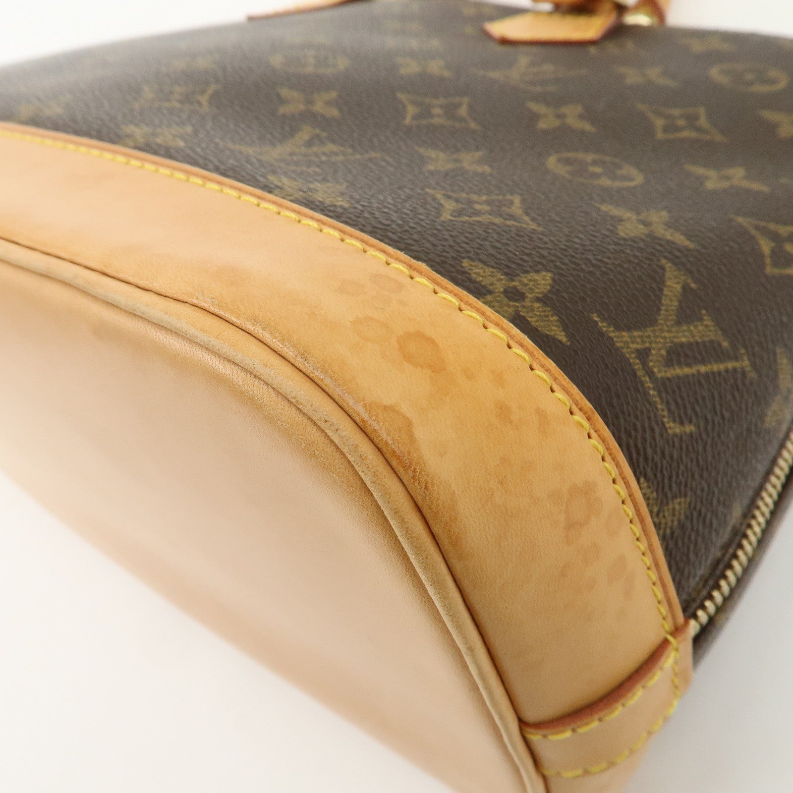 Louis Vuitton Monogram Alma Hand Bag Brown M51130