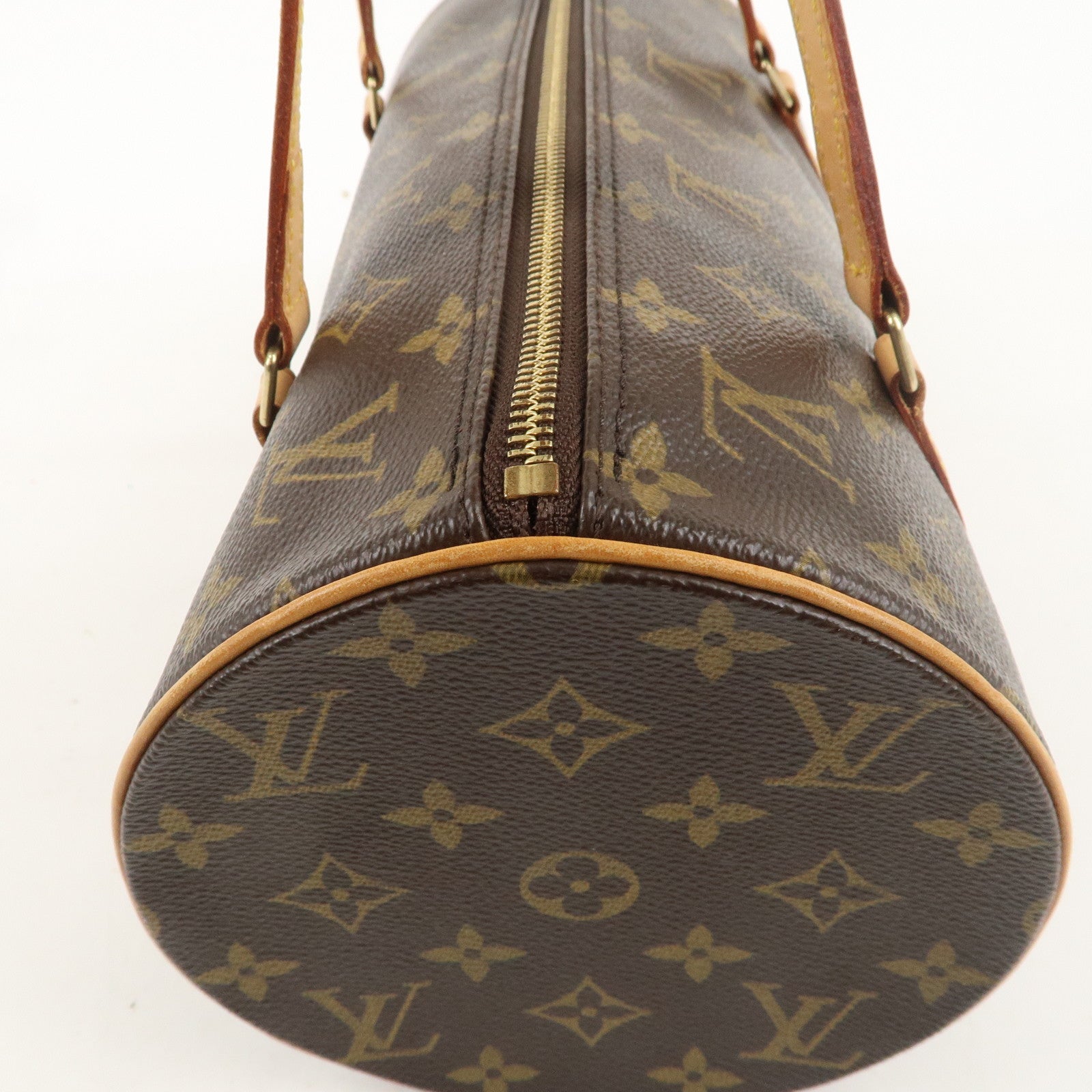 Louis Vuitton Monogram Papillon 30 Hand Bag 
Pouch Brown M51385