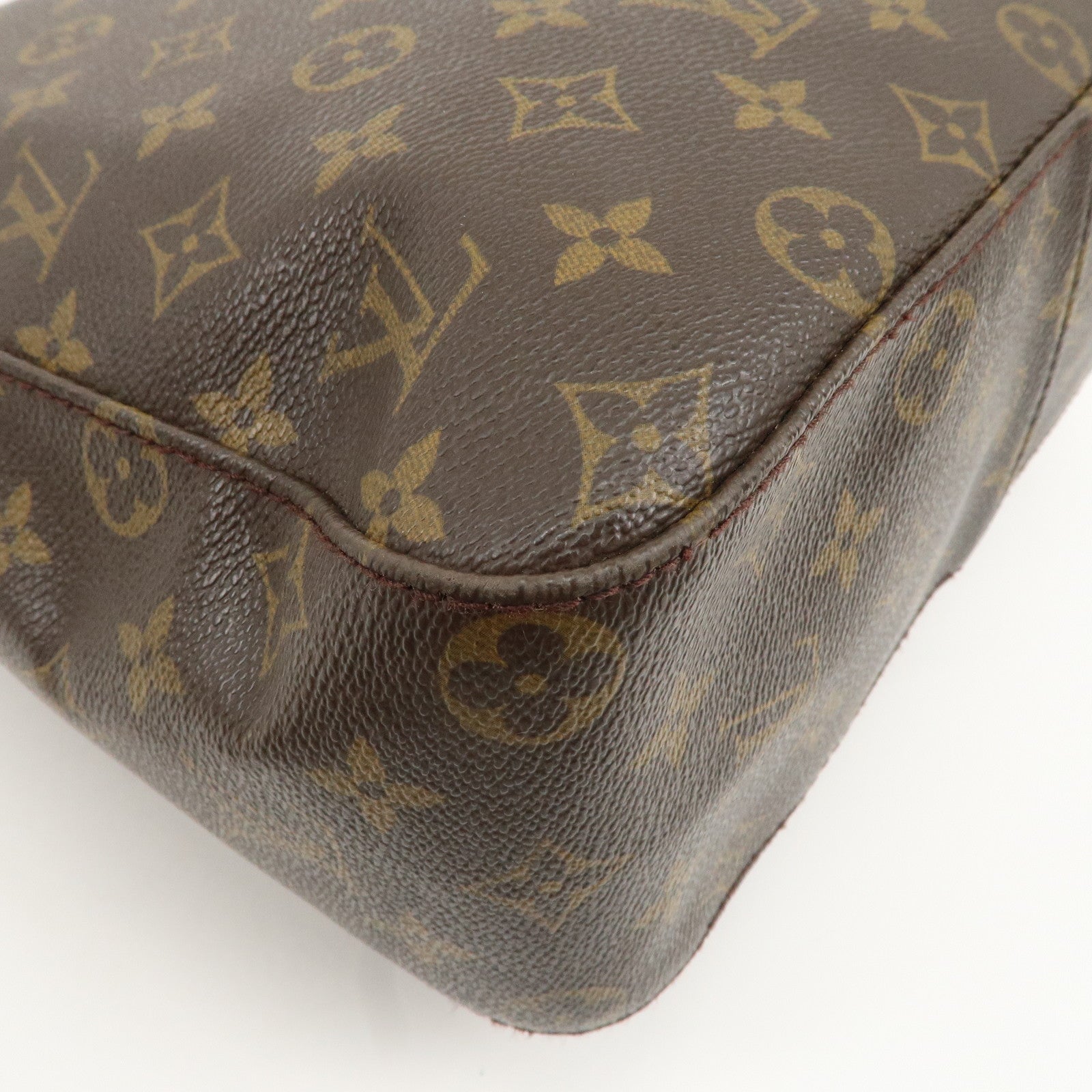 Louis Vuitton Monogram Looping GM Shoulder Bag Brown M51145 Used