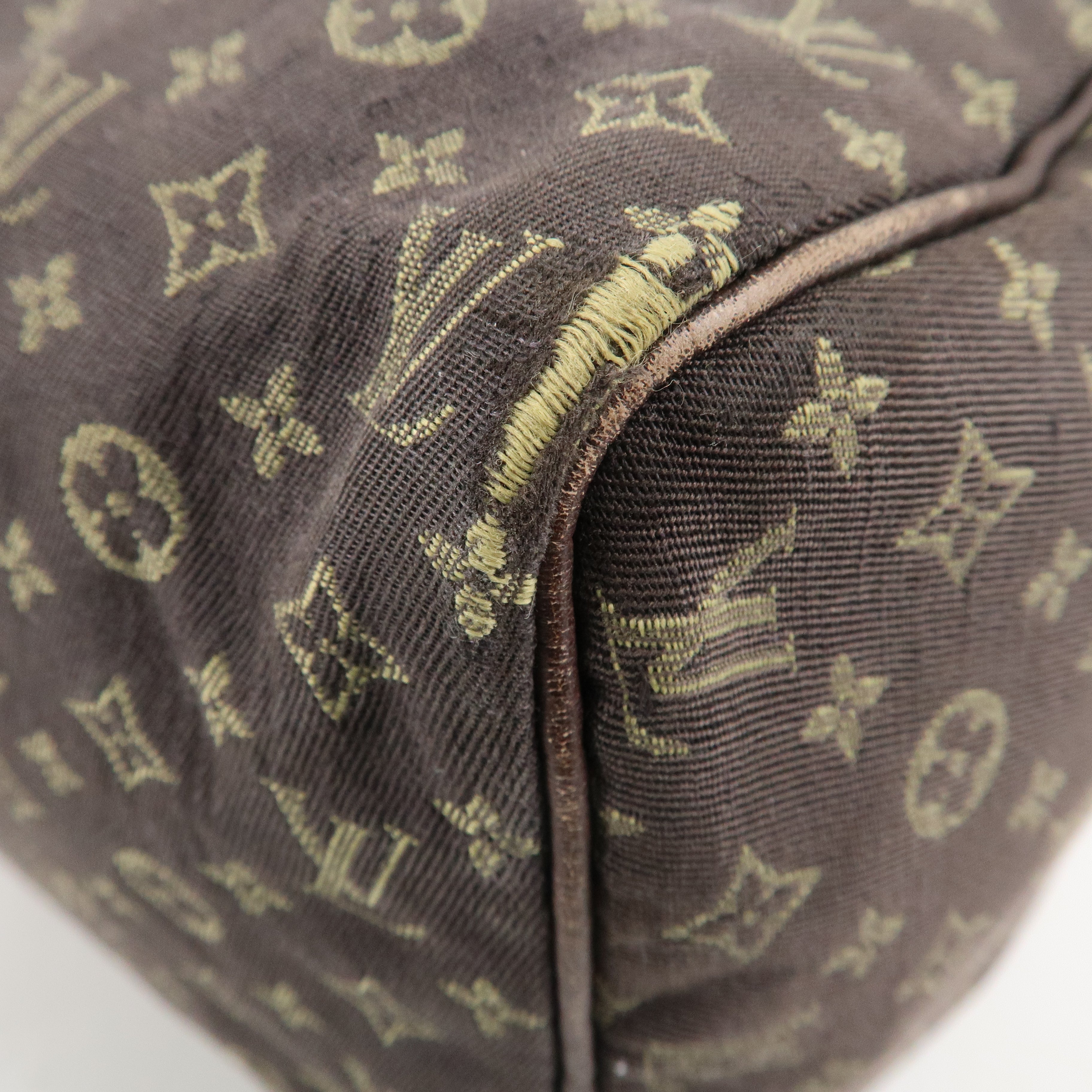 Louis Vuitton Monogram Mini Lin Speedy 30 Boston Bag Ebene M95224