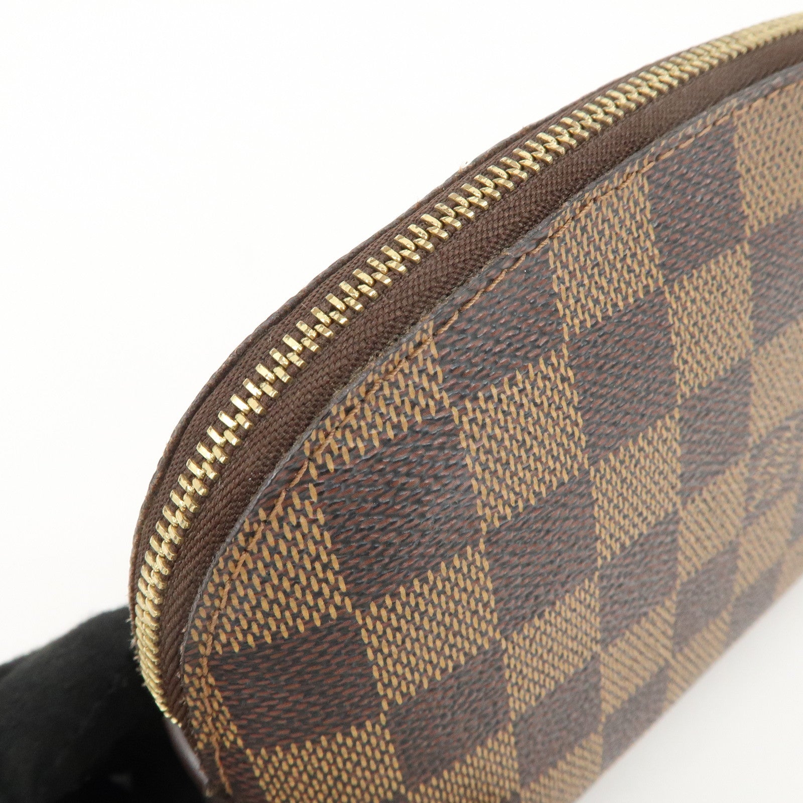 Louis Vuitton Damier Pochette Cosmetic Pouch Brown N47516 Used