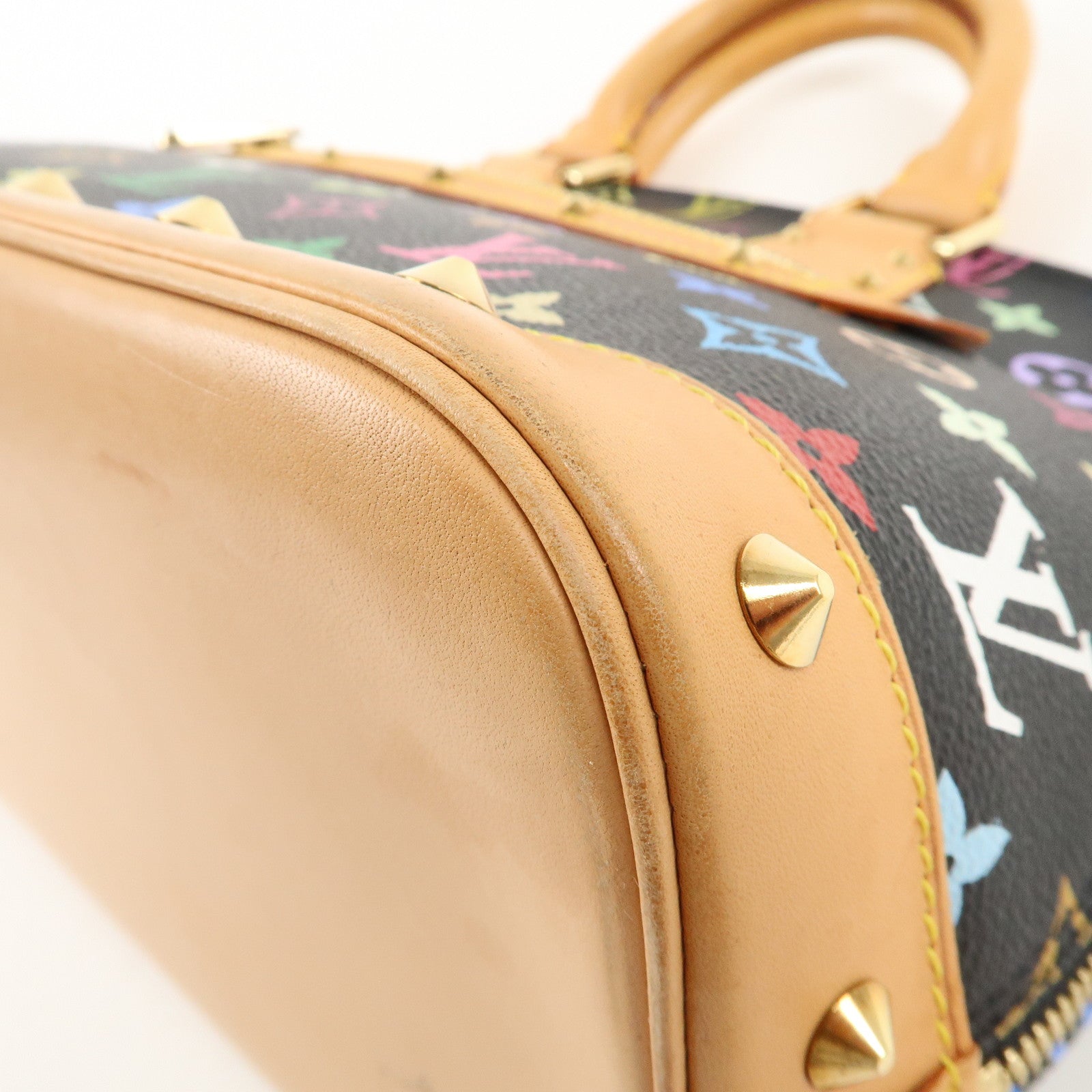 Louis Vuitton Monogram Multi Color Alma Hand Bag Noir M92646