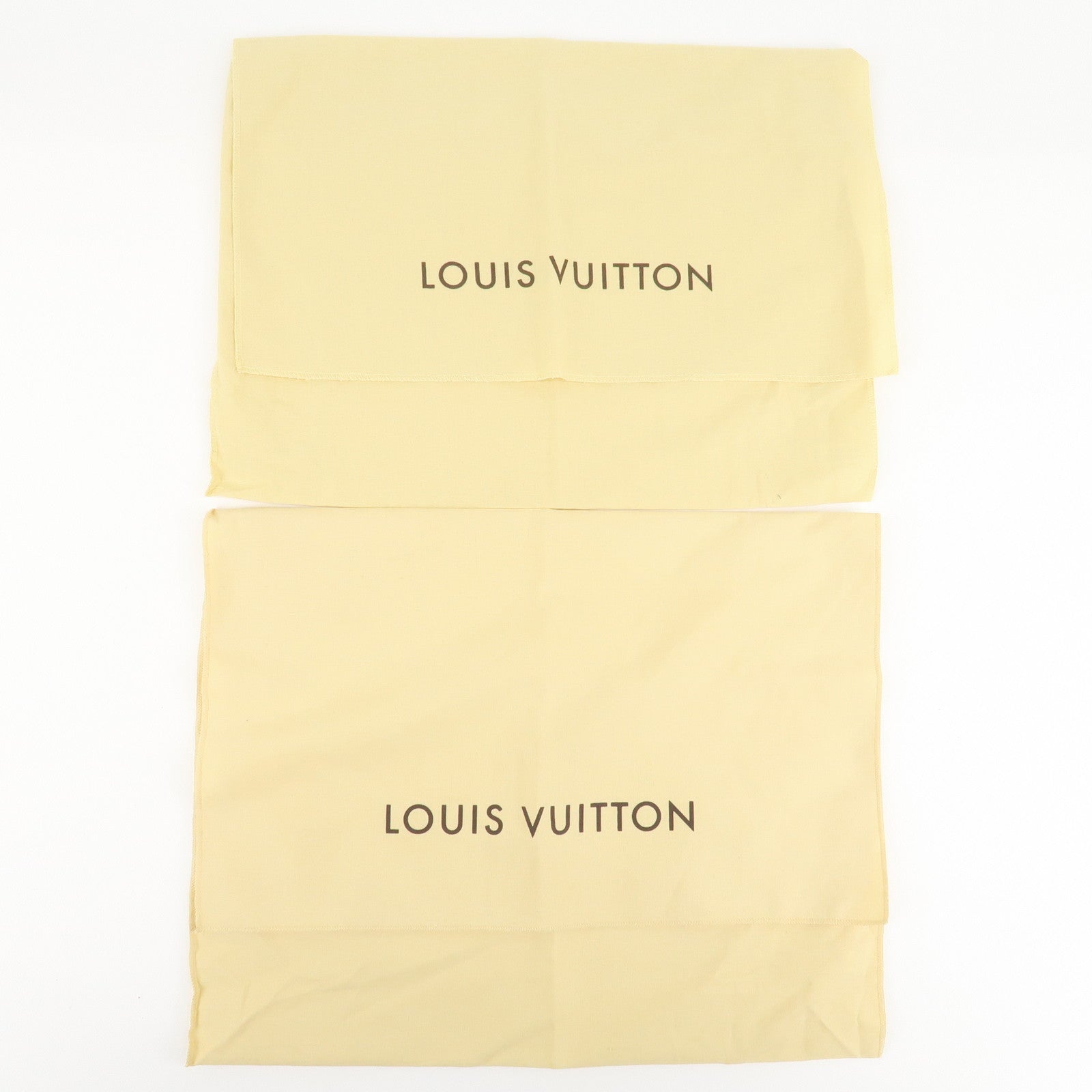 Louis Vuitton Set Of 10 Dust Bag Flap Style Beige Used