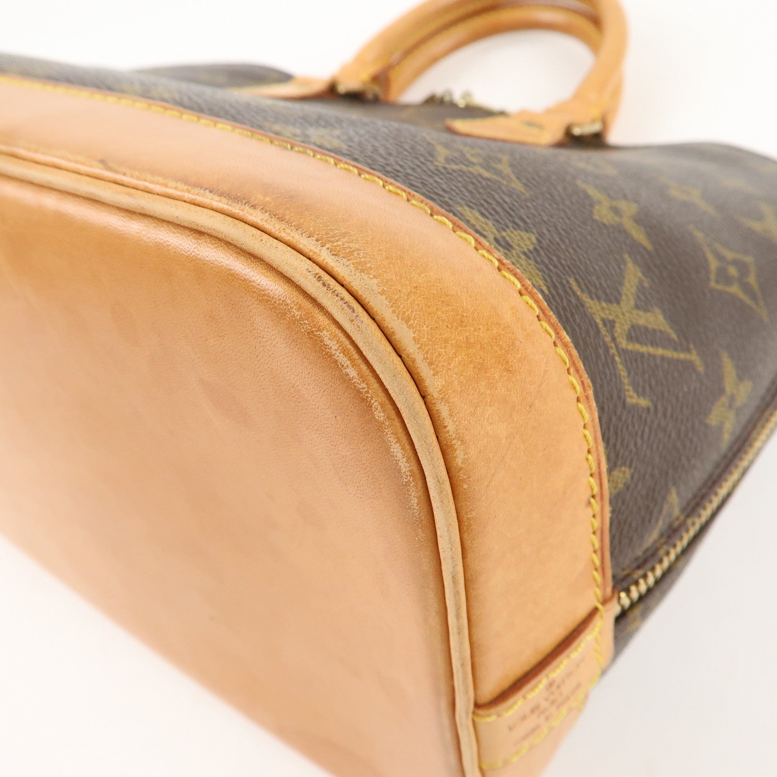 Louis Vuitton Monogram Alma Hand Bag Brown M51130