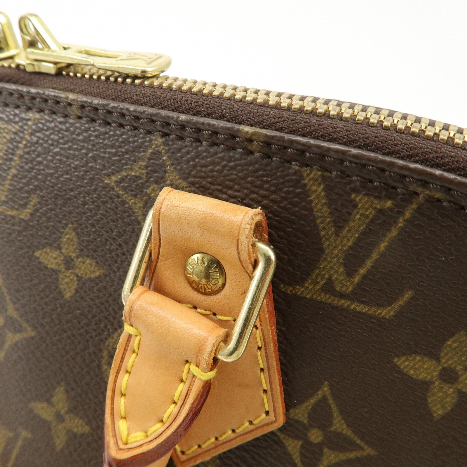 Louis Vuitton Monogram Alma Hand Bag Brown M51130