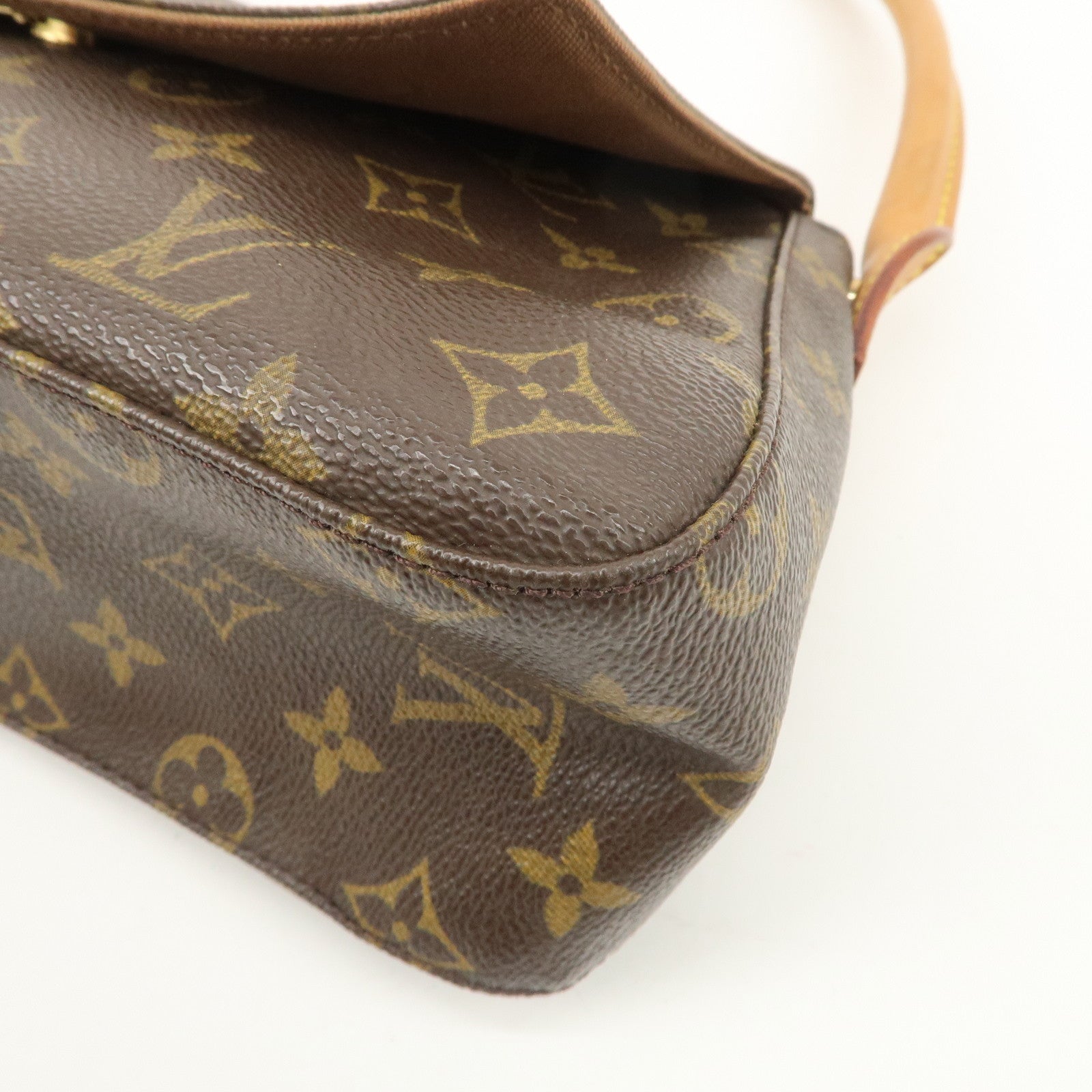 Louis Vuitton Monogram Mini Looping Shoulder Bag Hand Bag M51147 Used