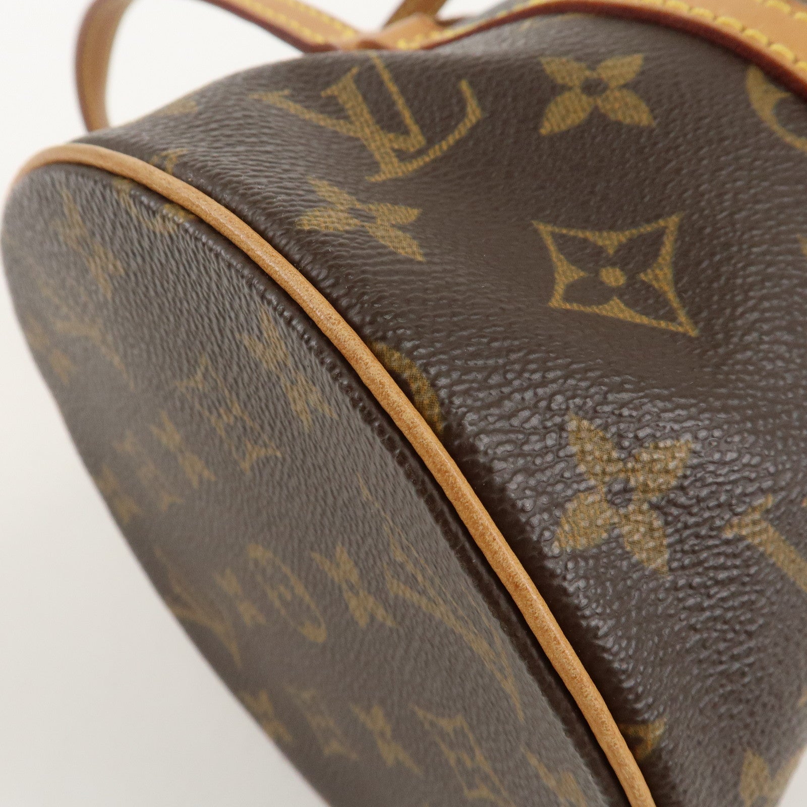 Louis Vuitton Monogram Papillon 30 Hand Bag Brown M51385 Used