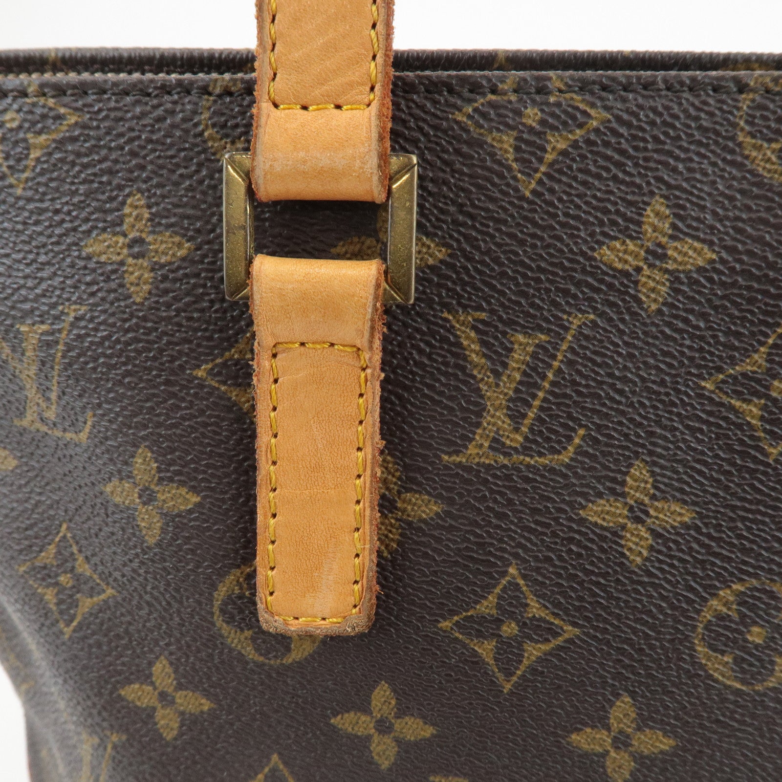 Louis Vuitton Monogram Cabas Piano Tote Bag Hand Bag M51148 Used