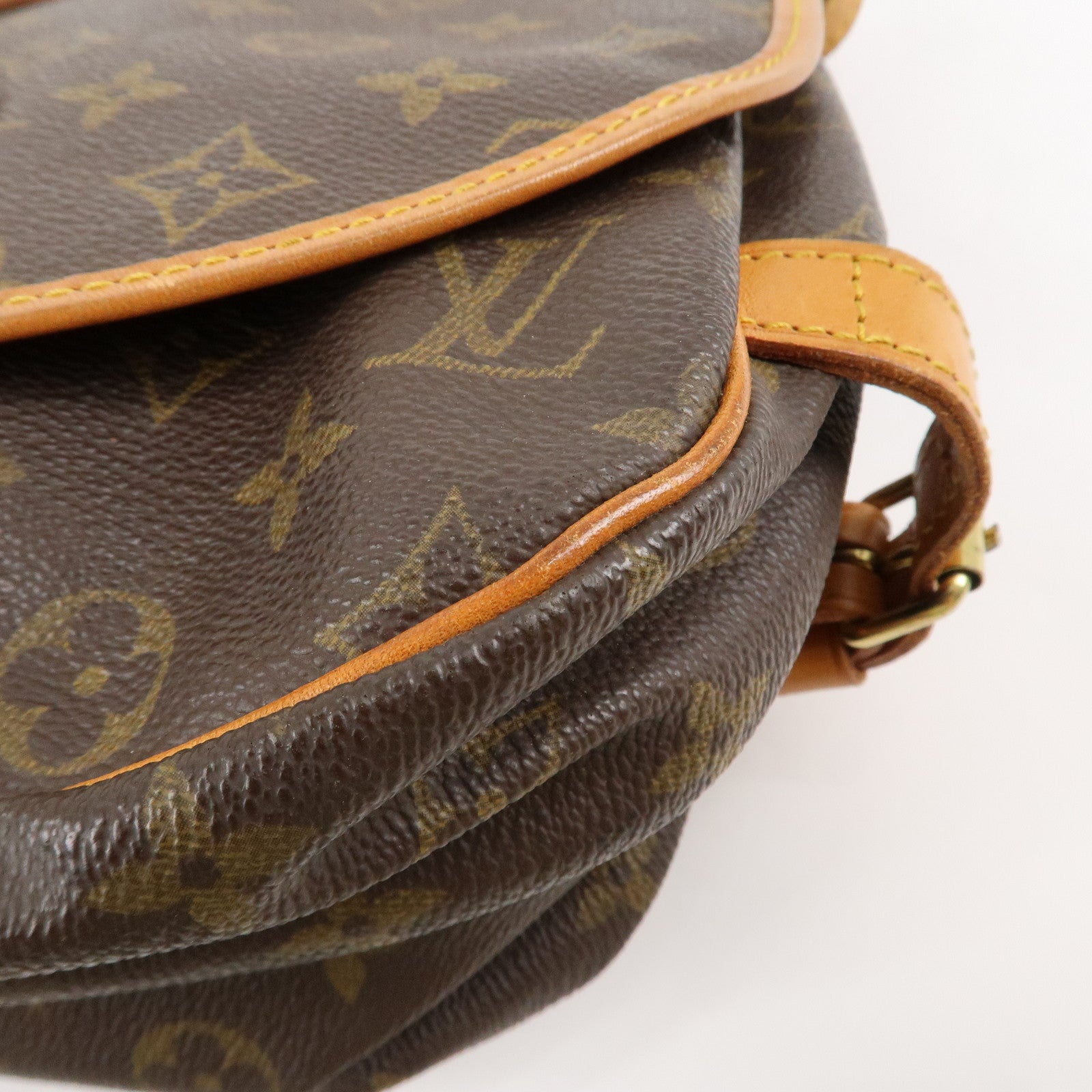 Louis Vuitton Monogram Saumur 30 Shoulder Bag Brown M42256 Bag Used