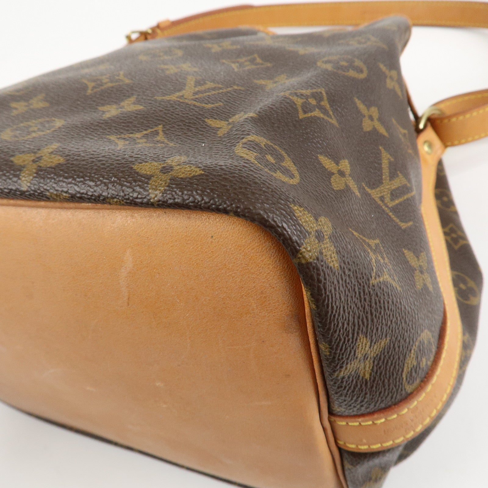 Louis Vuitton Monogram Petit Noe Shoulder Bag Brown M42226 Used