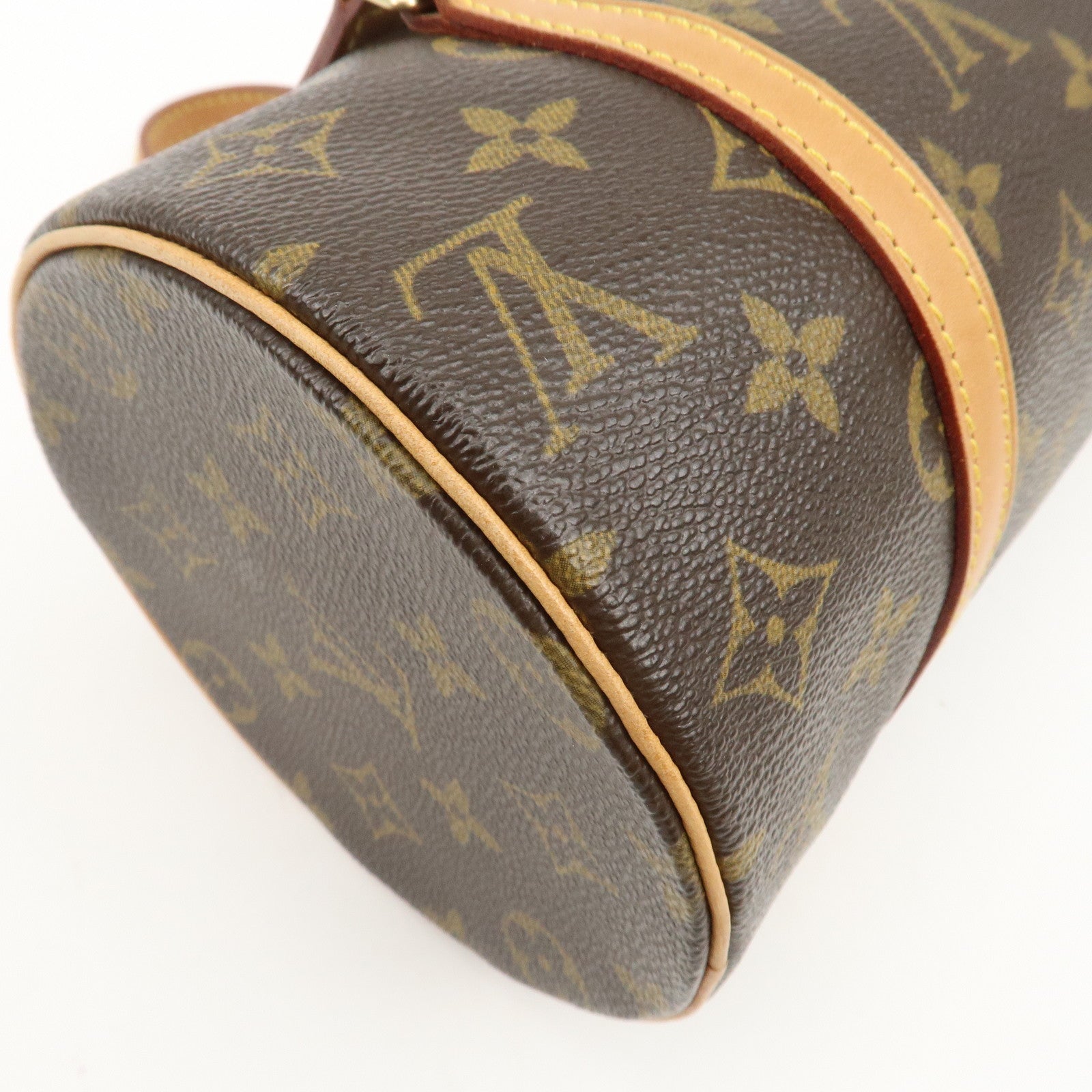 Louis Vuitton Monogram Papillon 26 Hand Bag Brown New Style M51386 Used