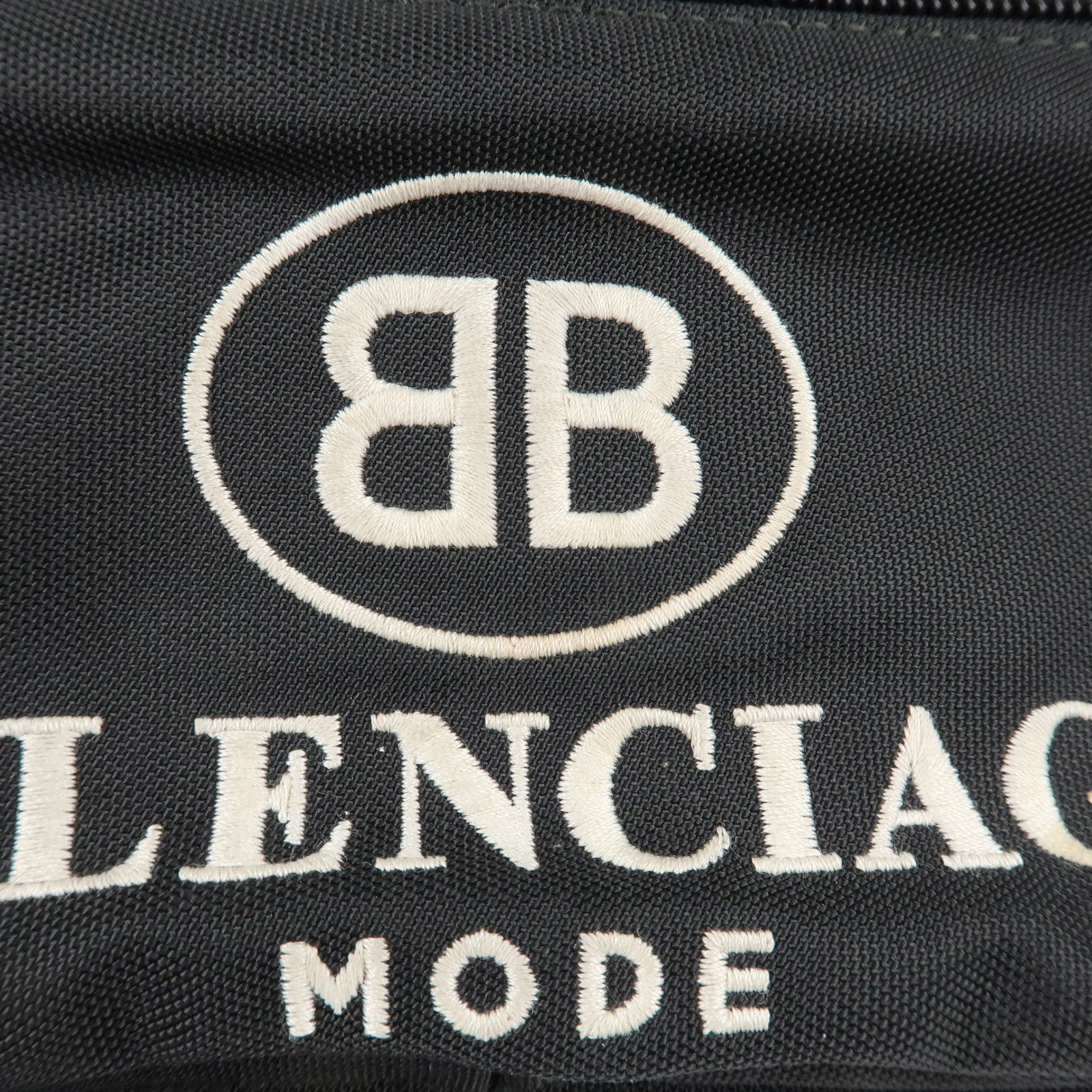 BALENCIAGA Explorer Nylon Waist Bag Adjustable Strap Black 482389