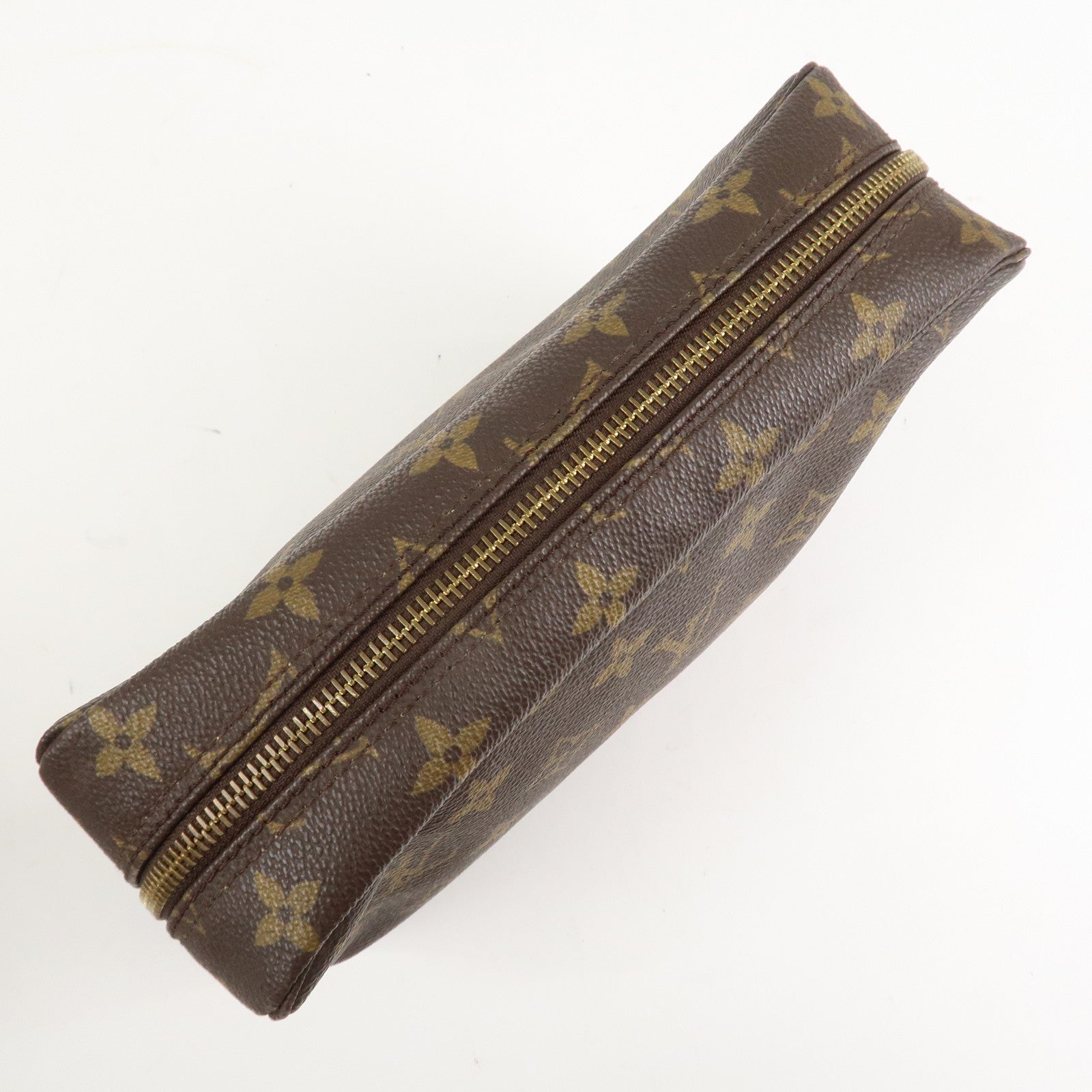 Louis Vuitton Monogram Trousse Toilette 23 Pouch Brown M47524 Used