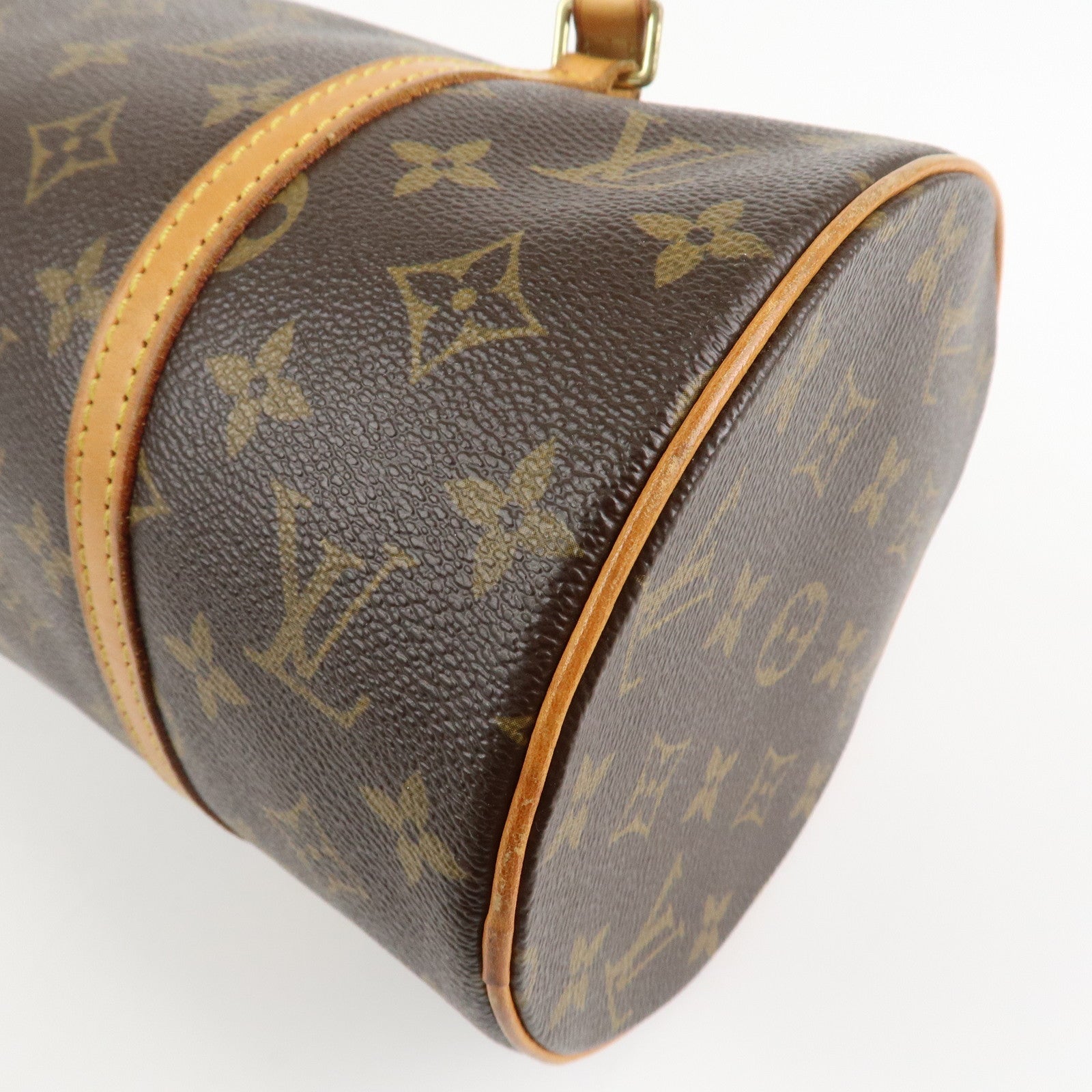 Louis Vuitton Monogram Papillon 30 Hand Bag Brown M51385 Used