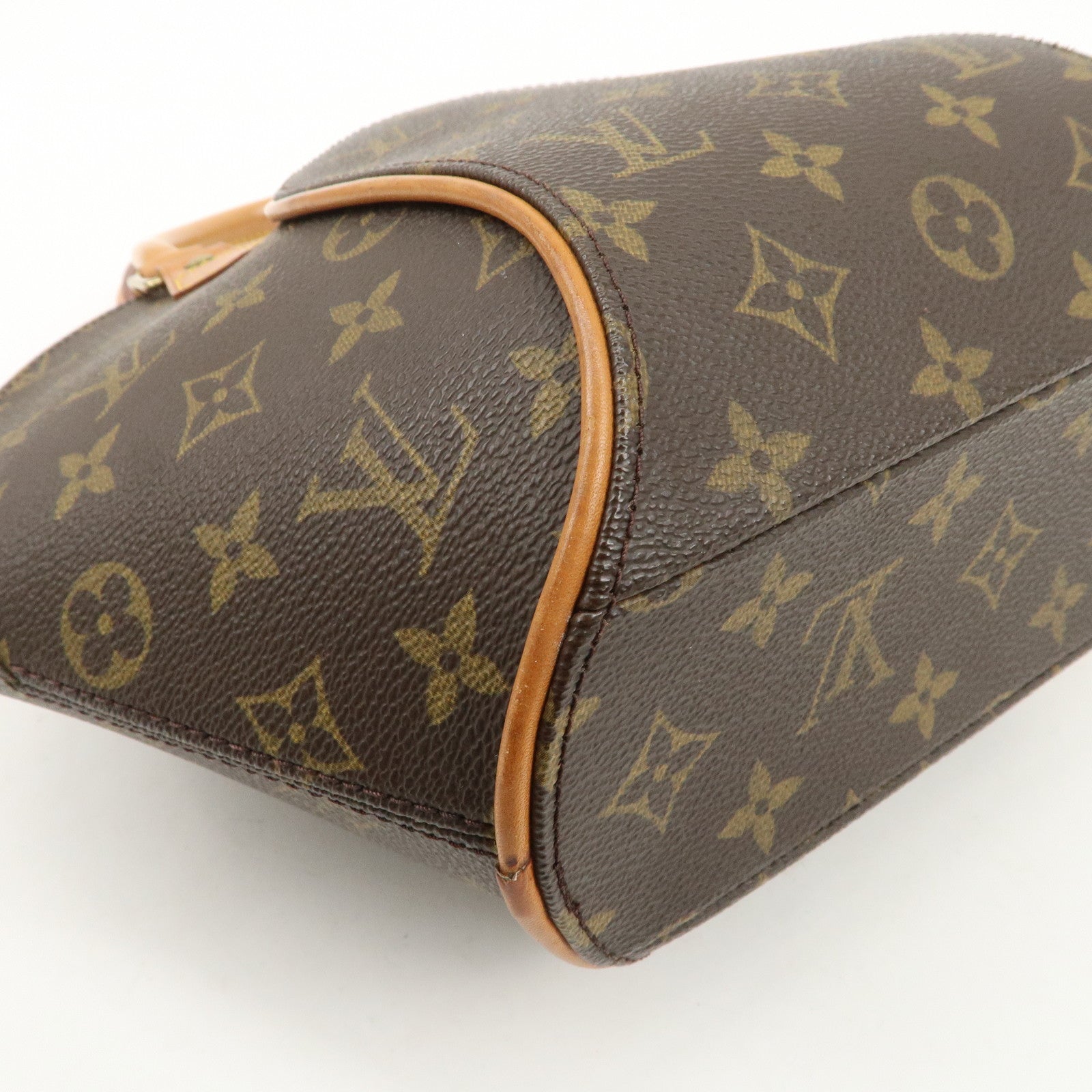 Louis Vuitton Monogram Ellipse PM Hand Bag Brown M51127 Used