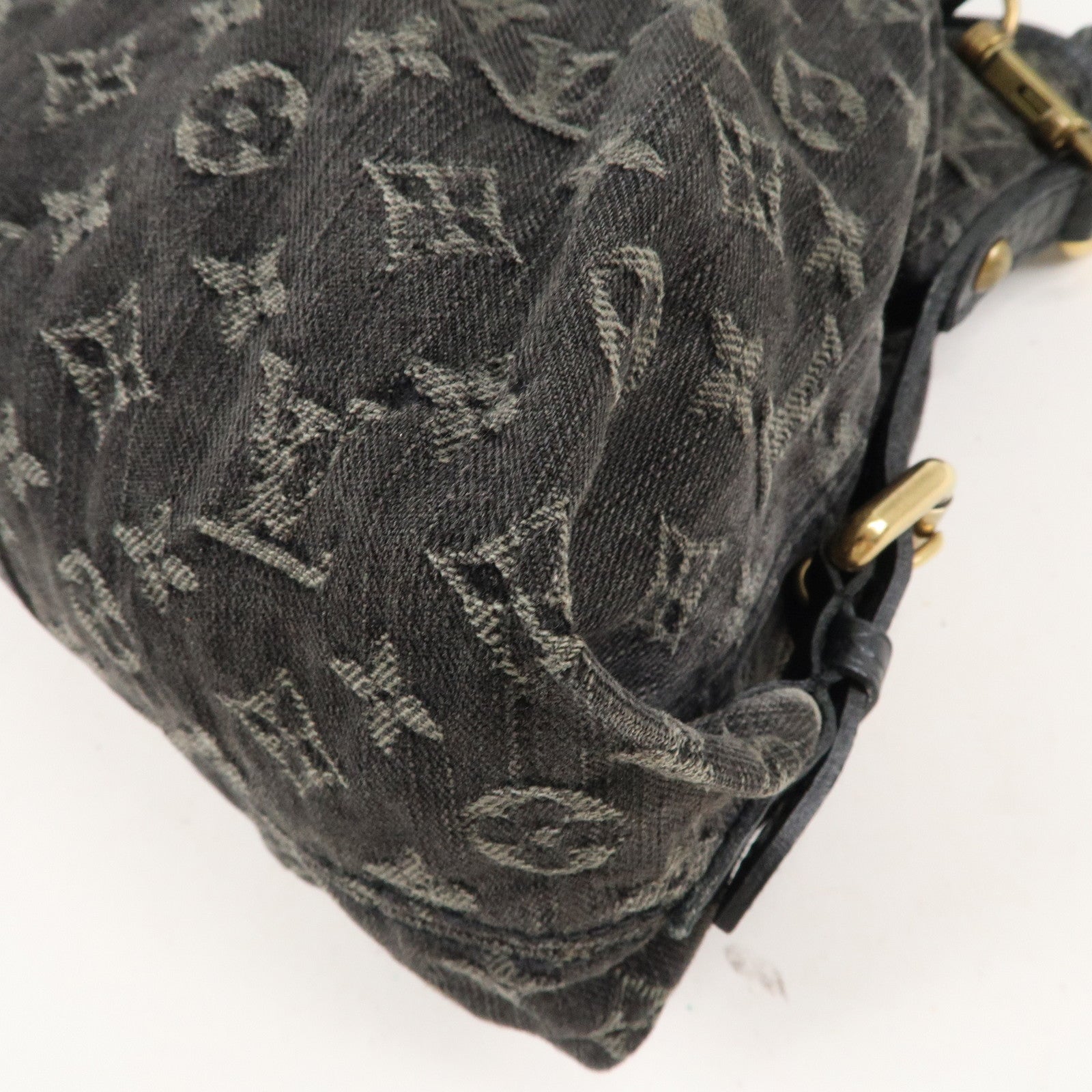 Louis Vuitton Monogram Denim Neo Cabby MM 2Way Bag Noir M95351