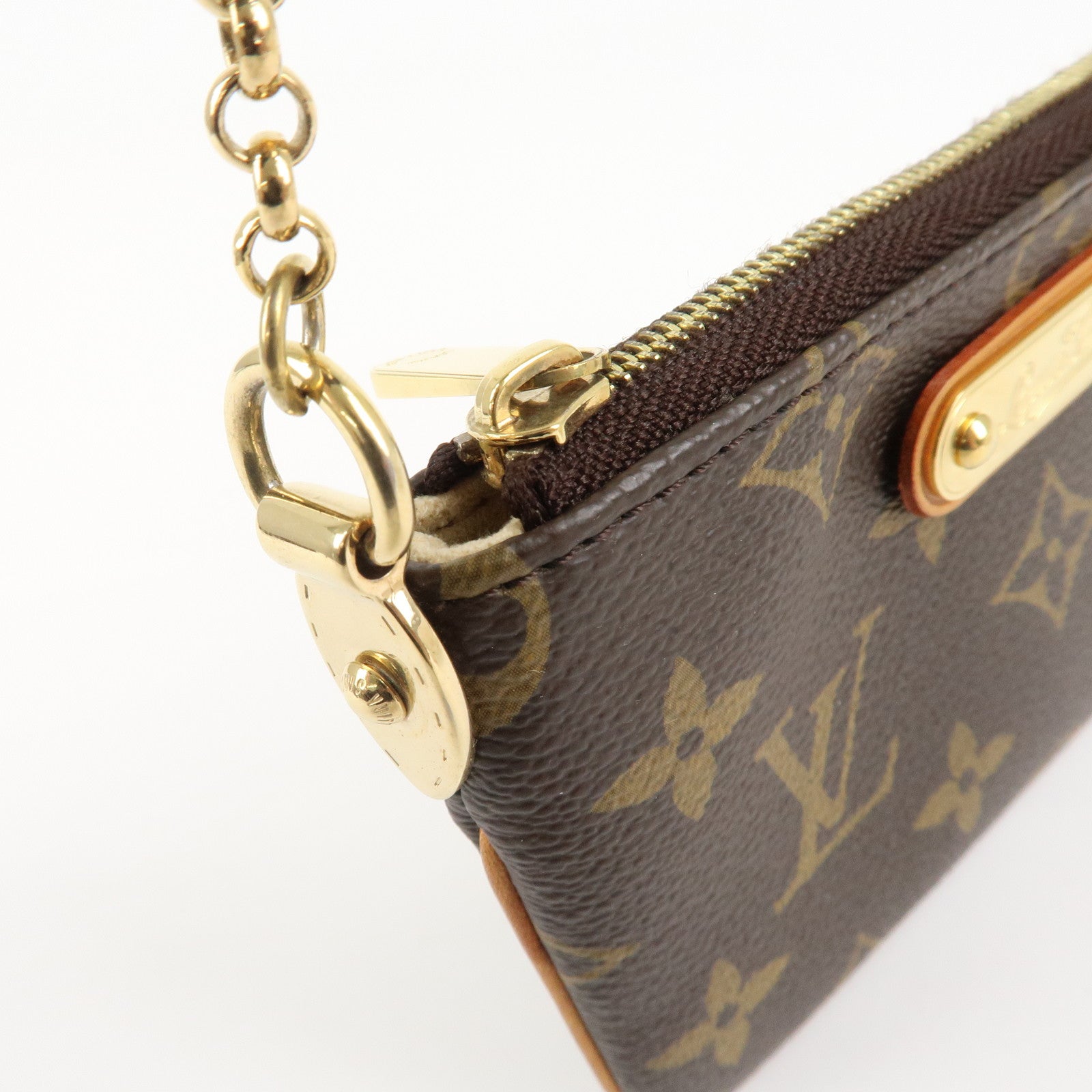 Louis Vuitton Monogram Pochette Milla PM Mini Pouch M60095