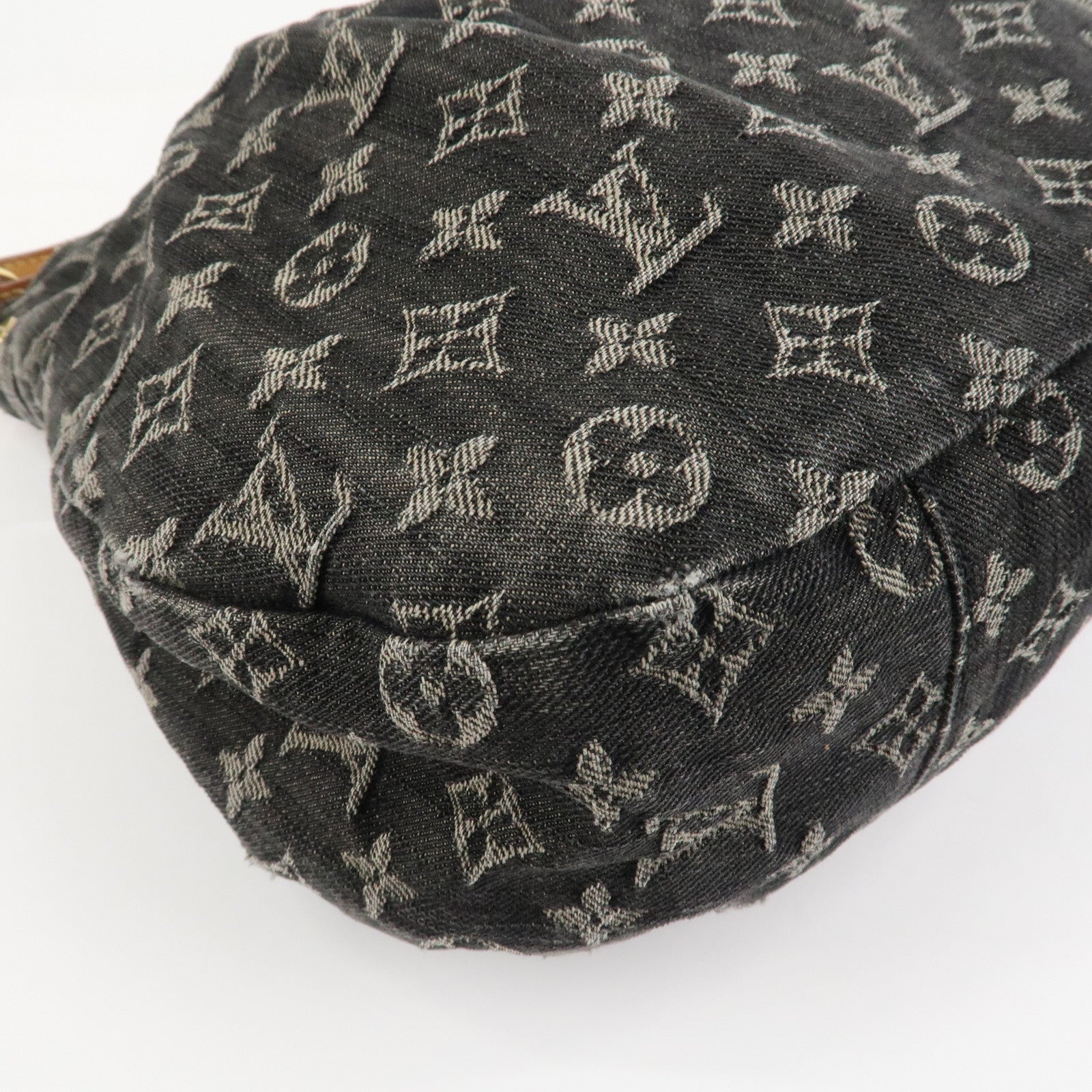 Louis Vuitton Monogram Denim Daily PM Shoulder Bag Noir M40494 Used