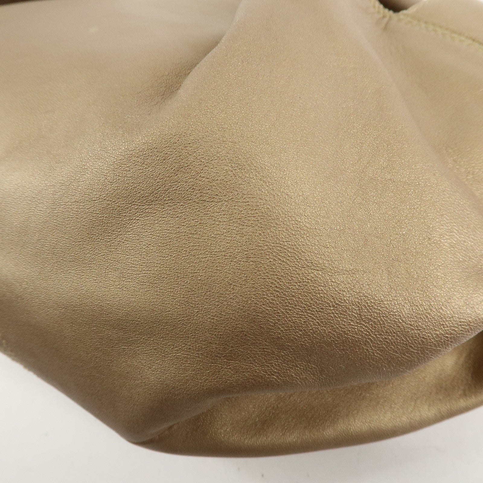 LOEWE Anagram Leather Nappa Aire Hand Bag Tote Bag Gold