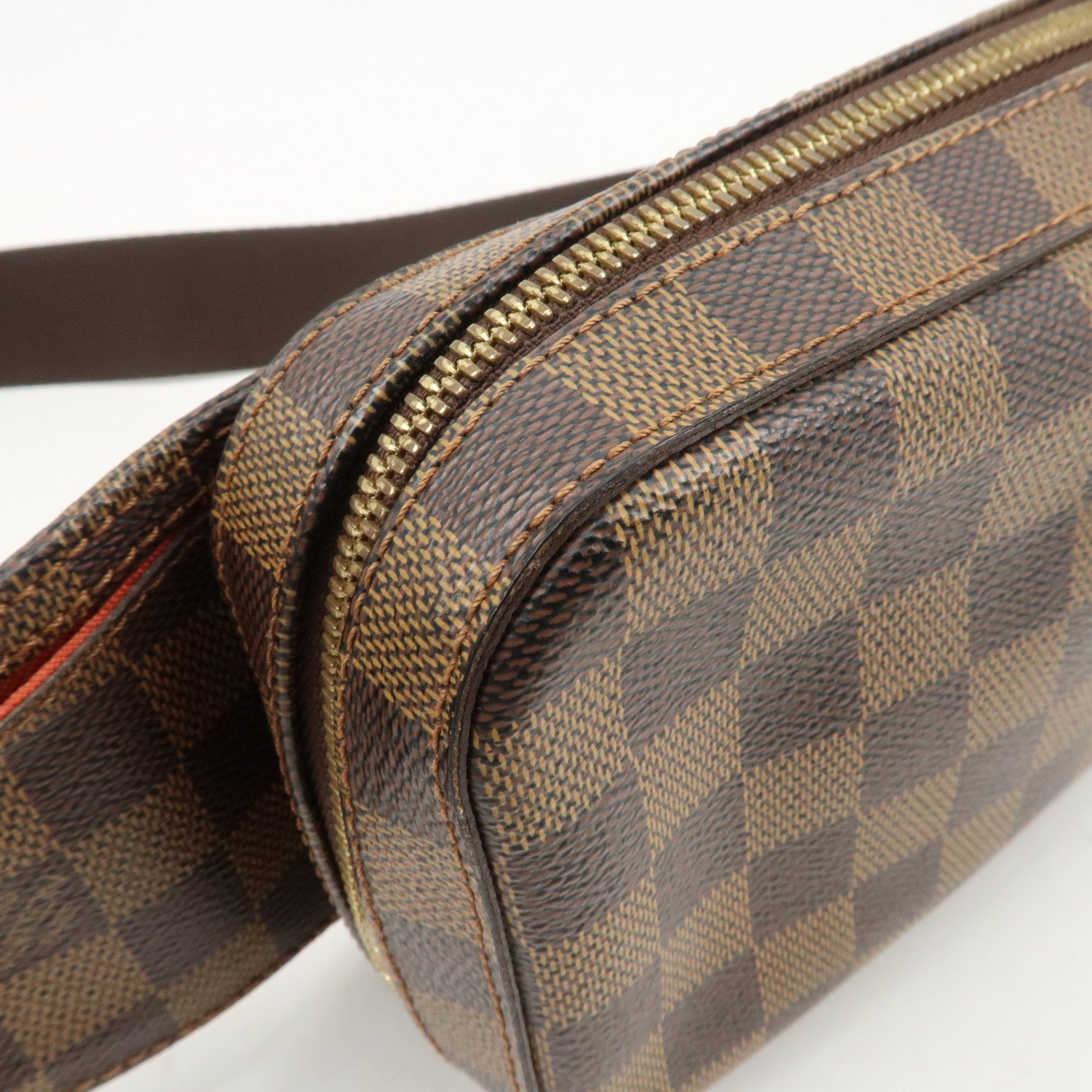 Louis Vuitton Damier  Ebene Geronimos Body Waist Bag Brown N51994 Used