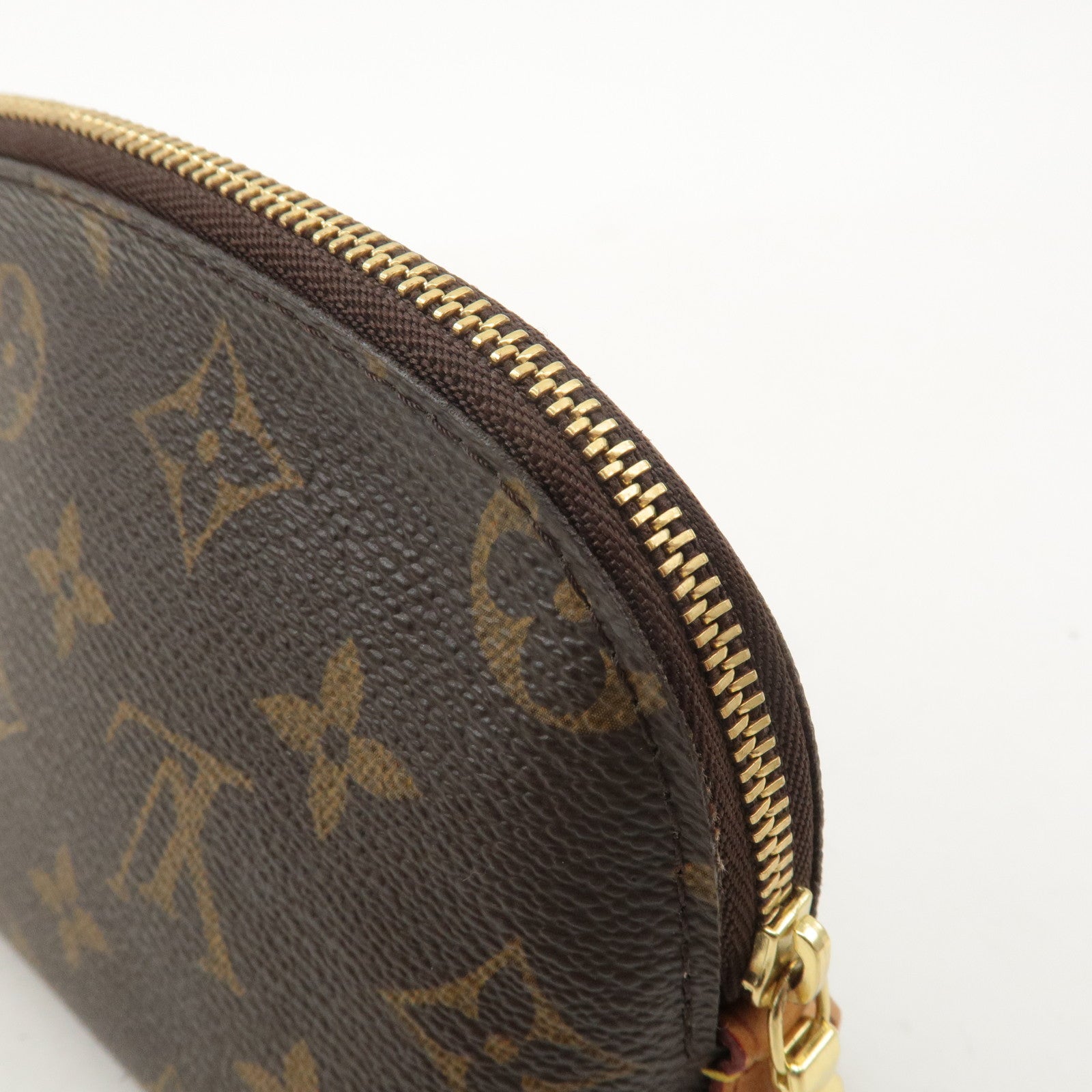 Louis Vuitton Monogram Pochette Cosmetic Pouch Brown M47515