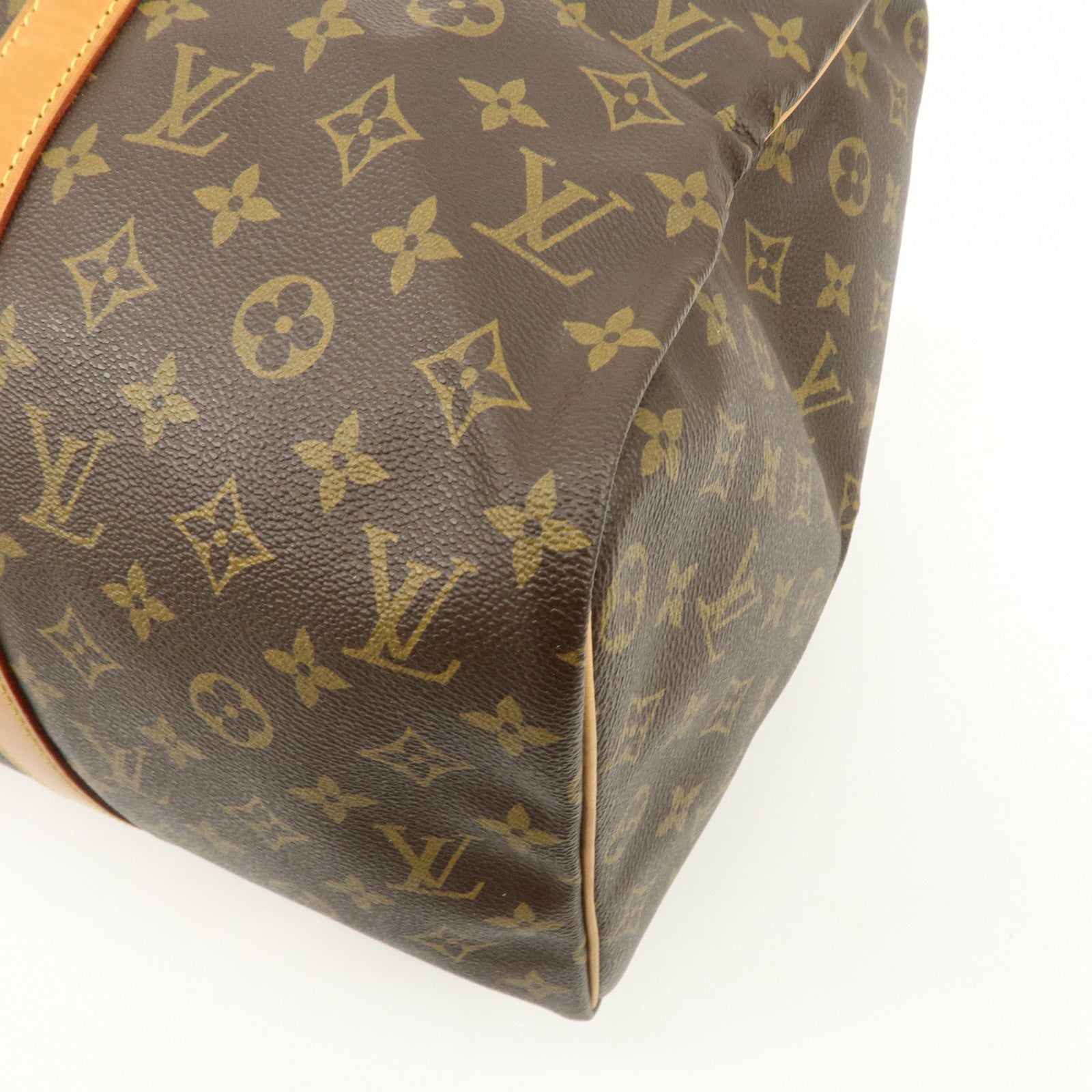 Louis Vuitton Monogram Sac Souple 45 Boston Bag Brown M41624 Used