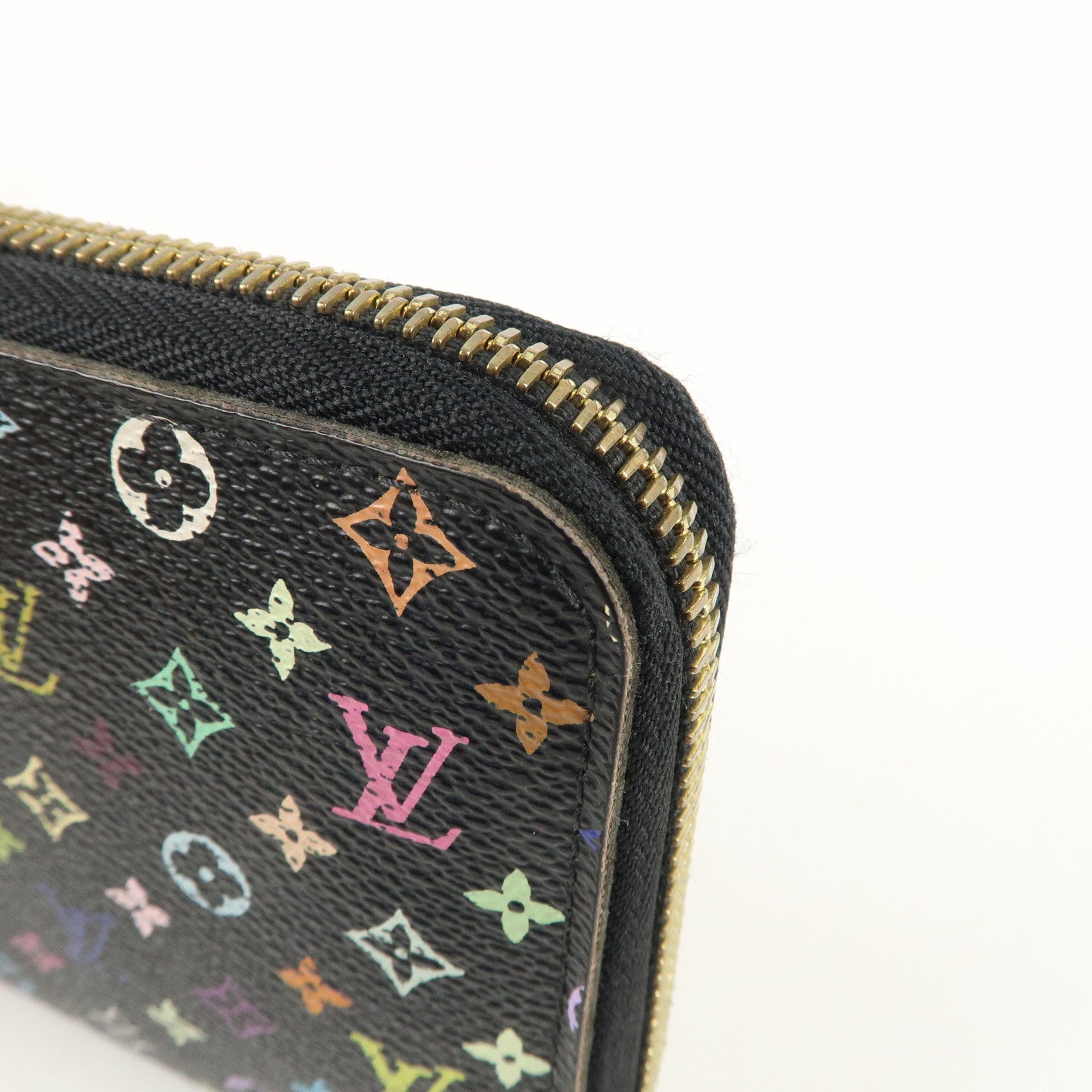 Louis Vuitton Monogram Multi Color Zippy Wallet Noir M60244