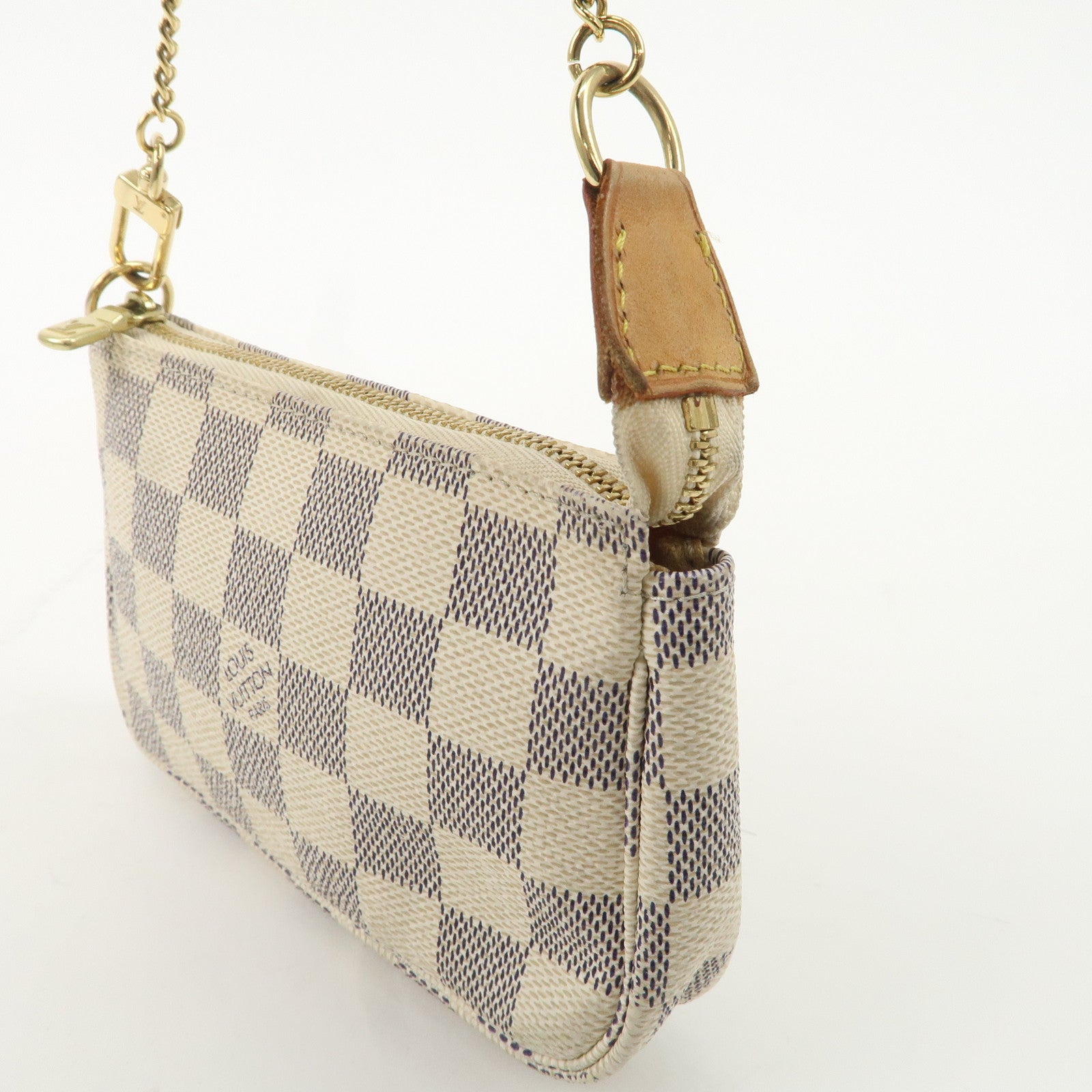 Louis Vuitton Damier Azur Mini Pochette Accessoires Pouch N58010 Used