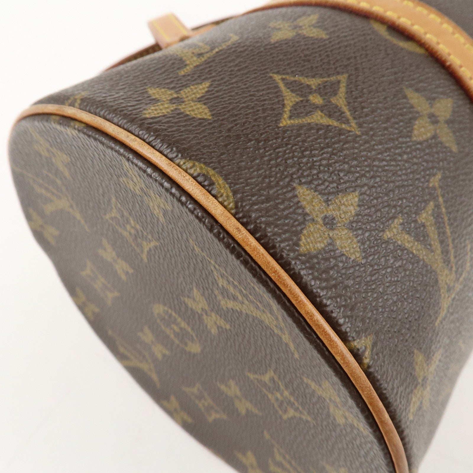 Louis Vuitton Monogram Papillon 30 Hand Bag New Style Brown M51385 Used