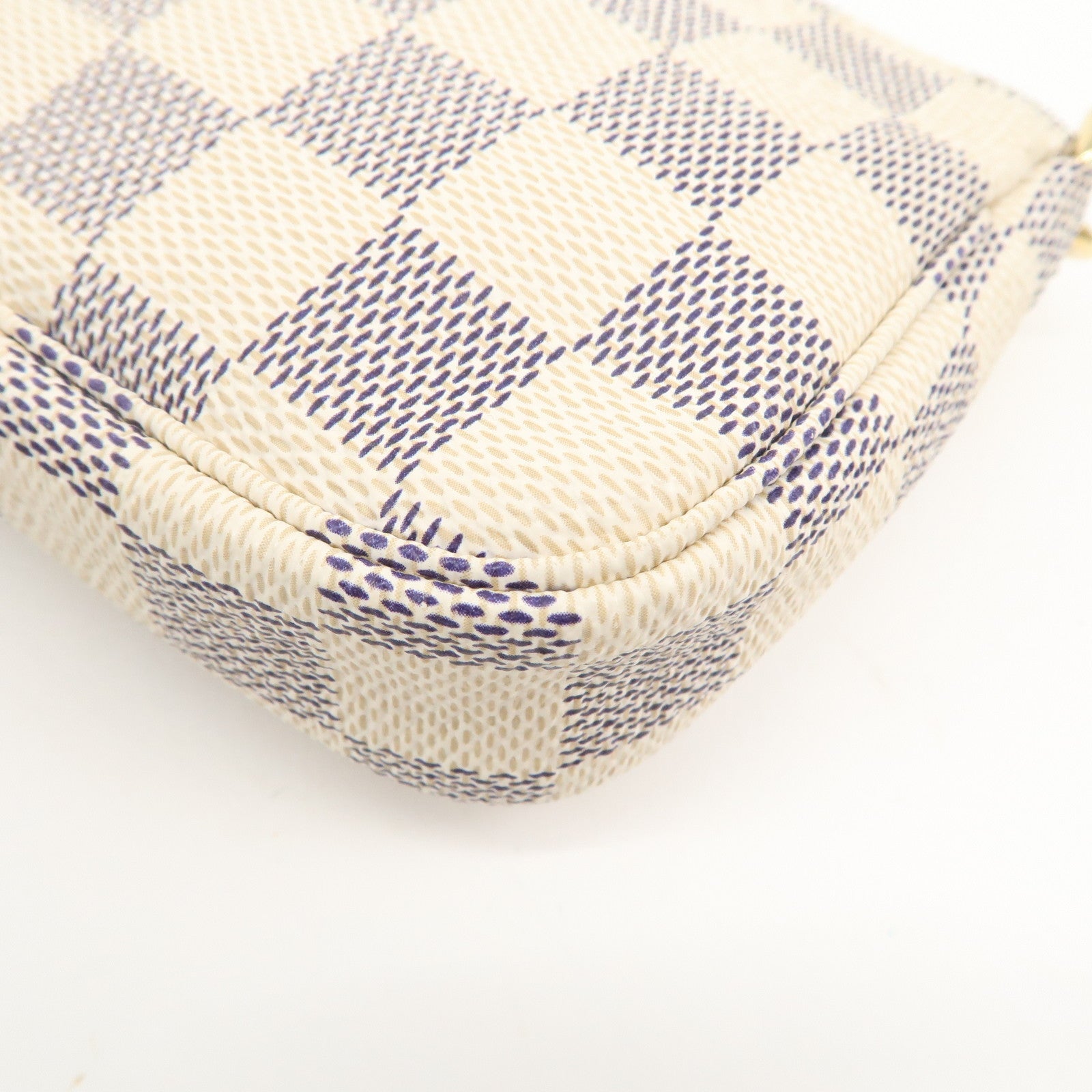 Louis Vuitton Damier Azur Mini Pochette Accessoires Pouch N58010 Used