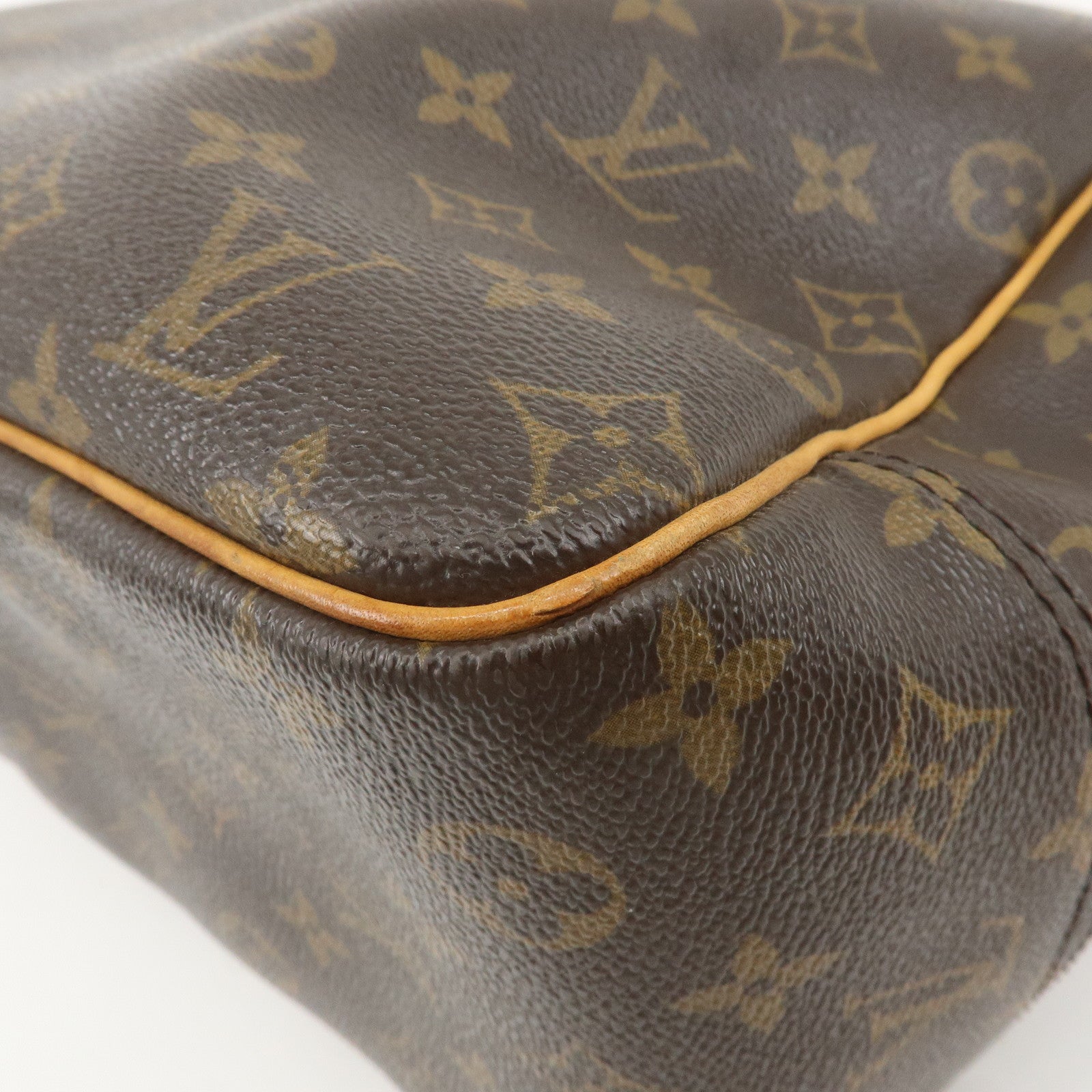 Louis Vuitton Monogram Deauville Hand Bag Brown M47270