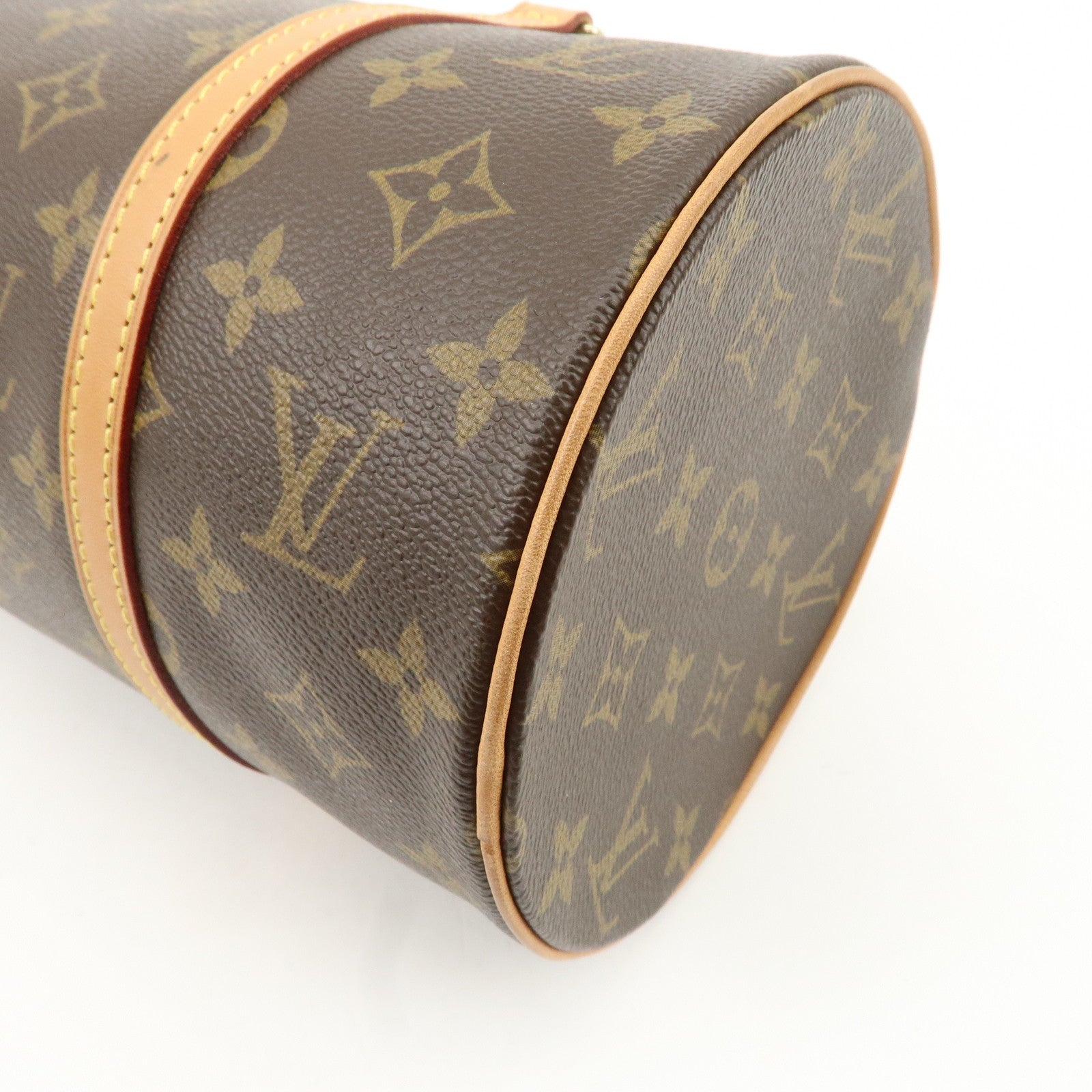 Louis Vuitton Monogram Papillon 30 Hand Bag Brown M51385