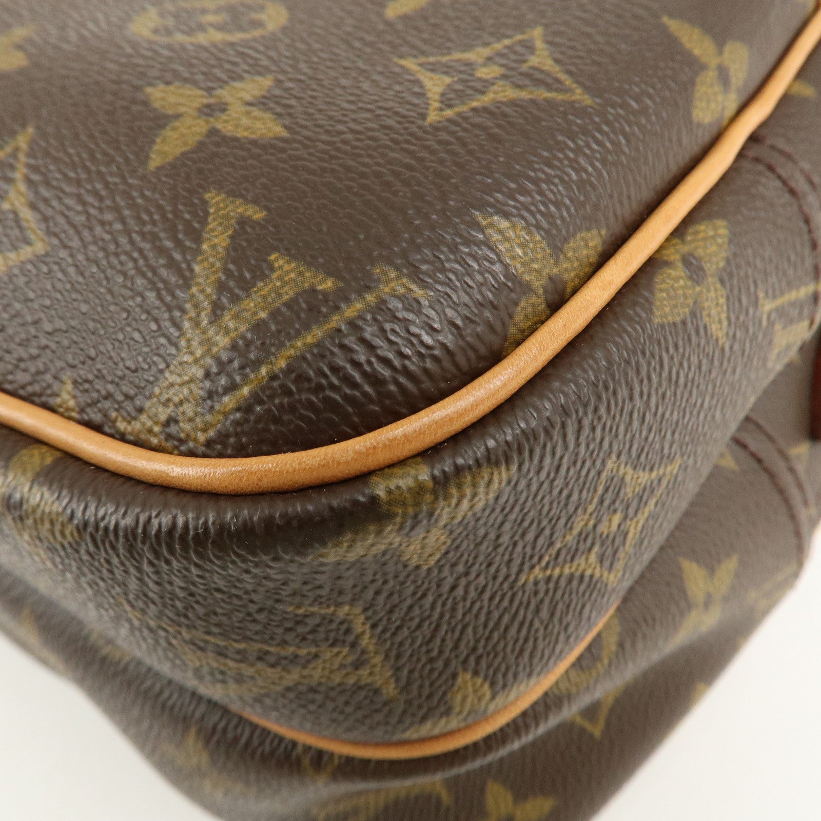 Louis Vuitton Monogram Reporter PM Shoulder Bag Brown M45254