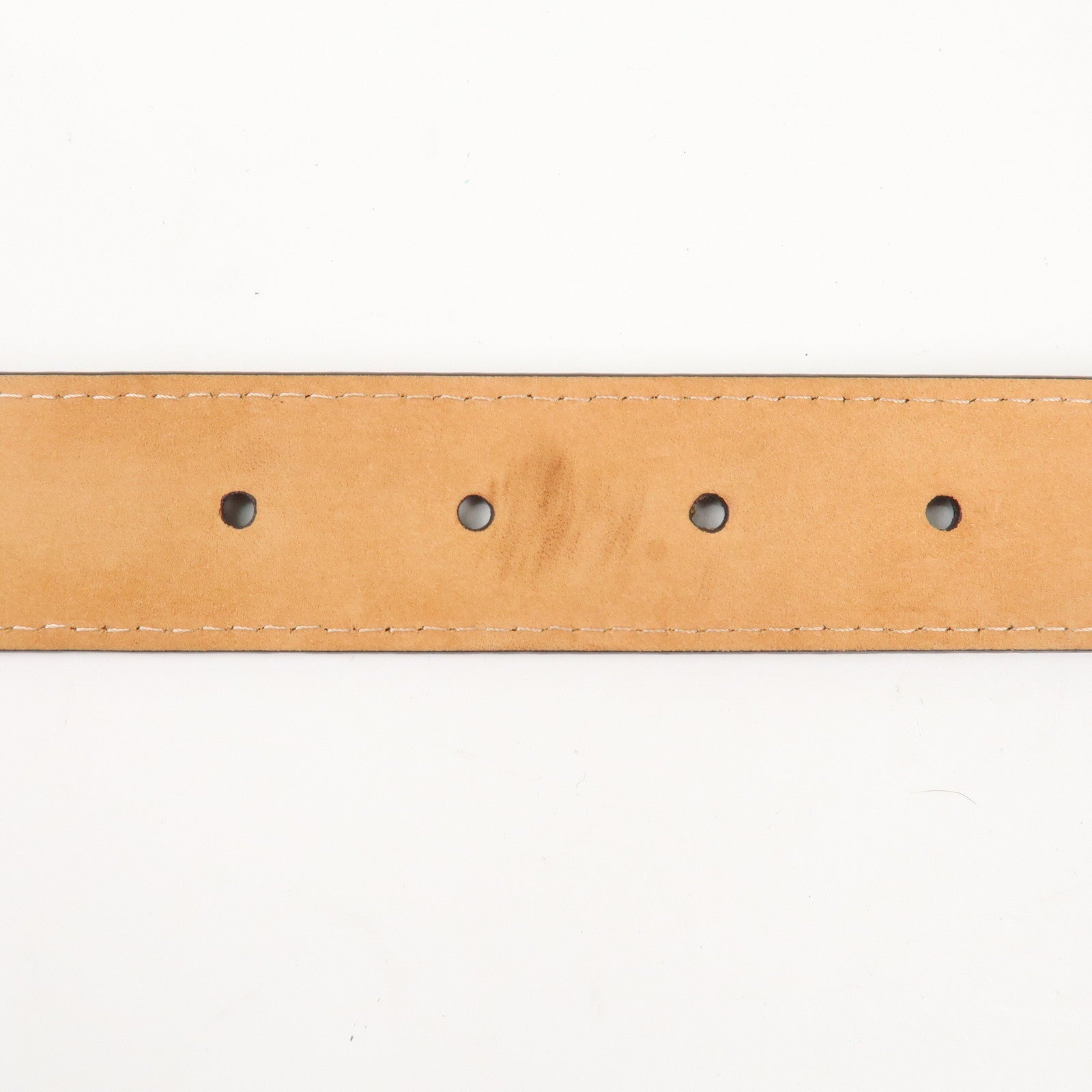 Louis Vuitton Monogram Saint Tulle Oval Belt 80/32 M9842 Used