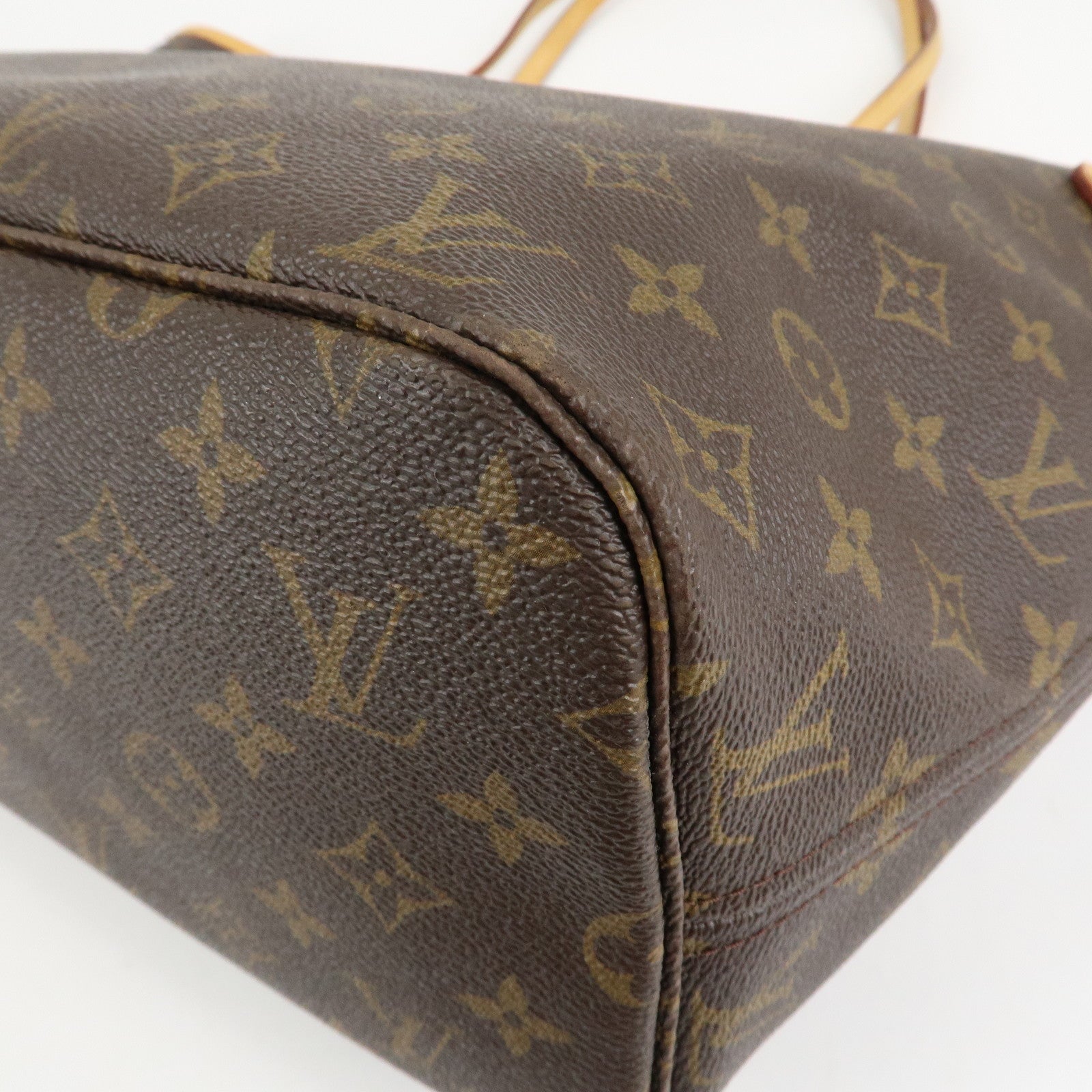 Louis Vuitton Monogram Neverfull MM Tote Bag Brown M40156 Used