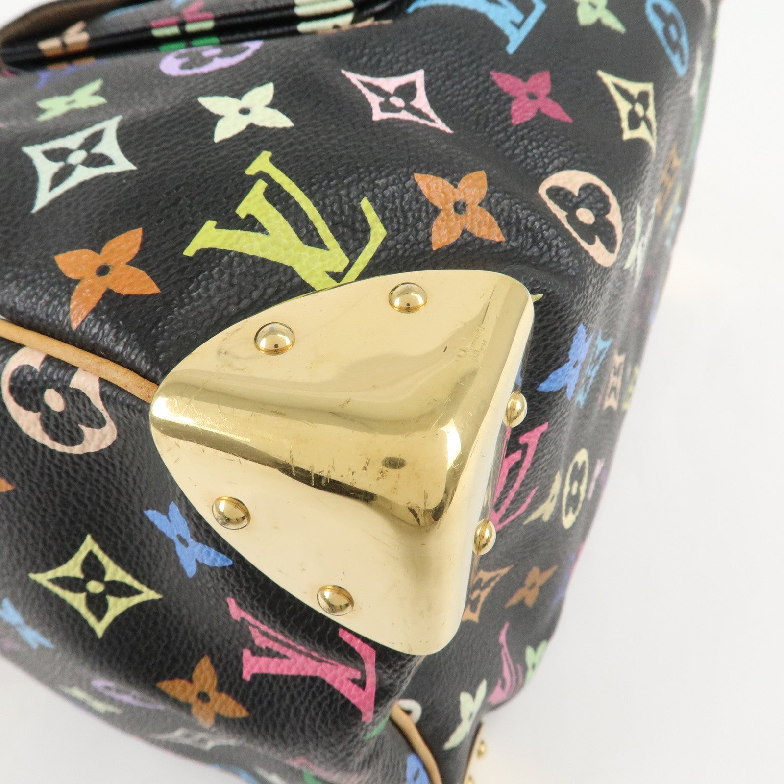 Louis Vuitton Monogram Multi Color Speedy 30 Hand Bag M92642 Used