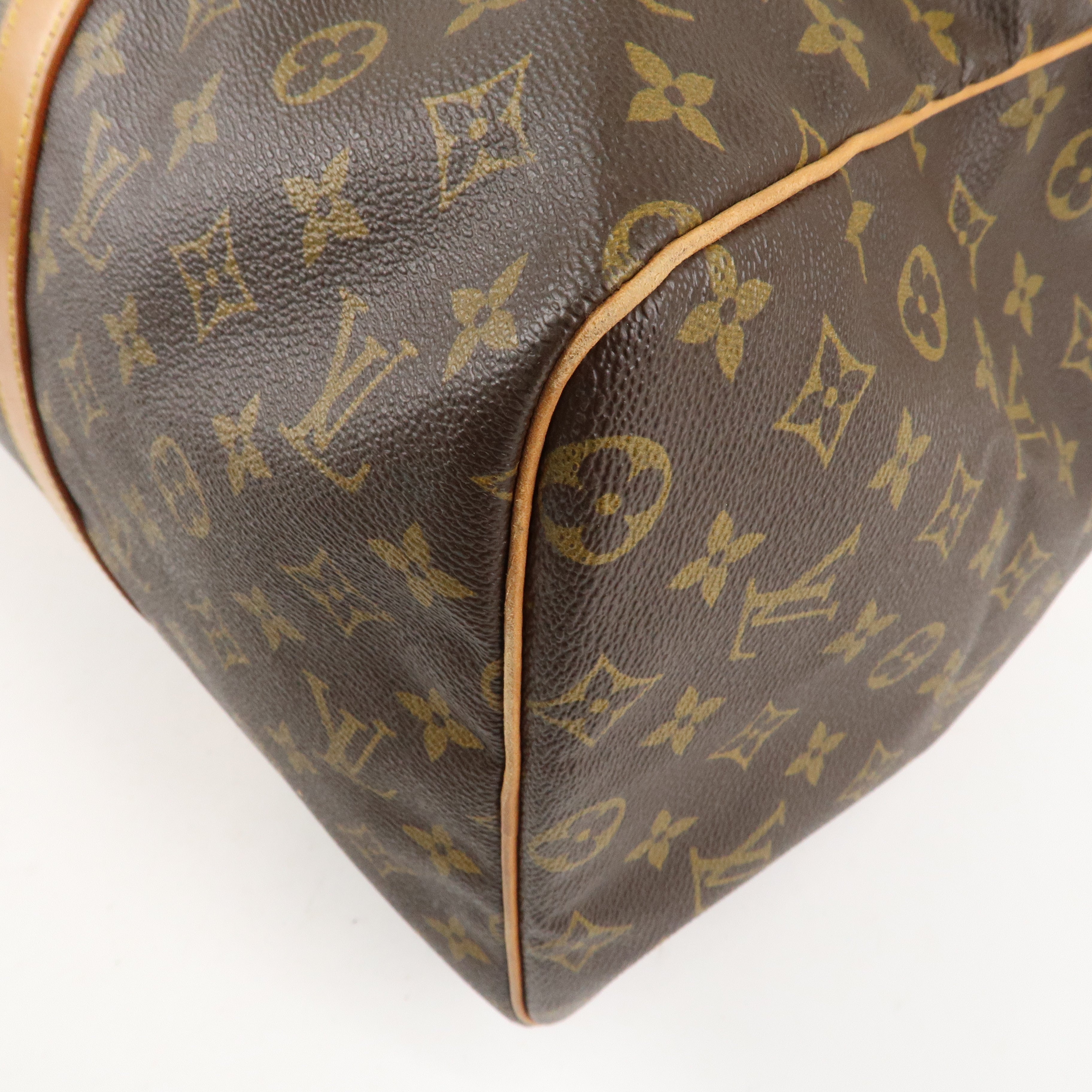 Louis Vuitton Monogram Sac Souple 45 Boston Bag Brown M41624