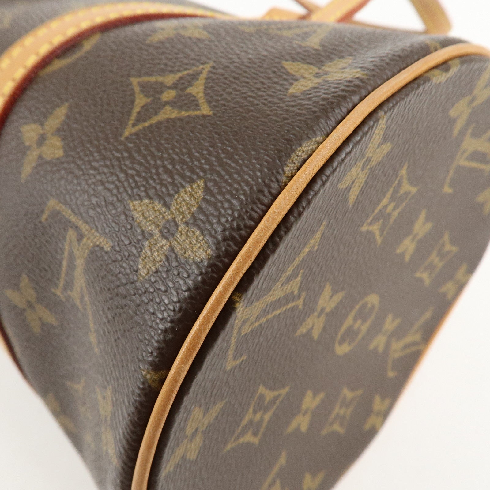 Louis Vuitton Monogram Papillon 30 Hand Bag New Style Brown M51385 Used