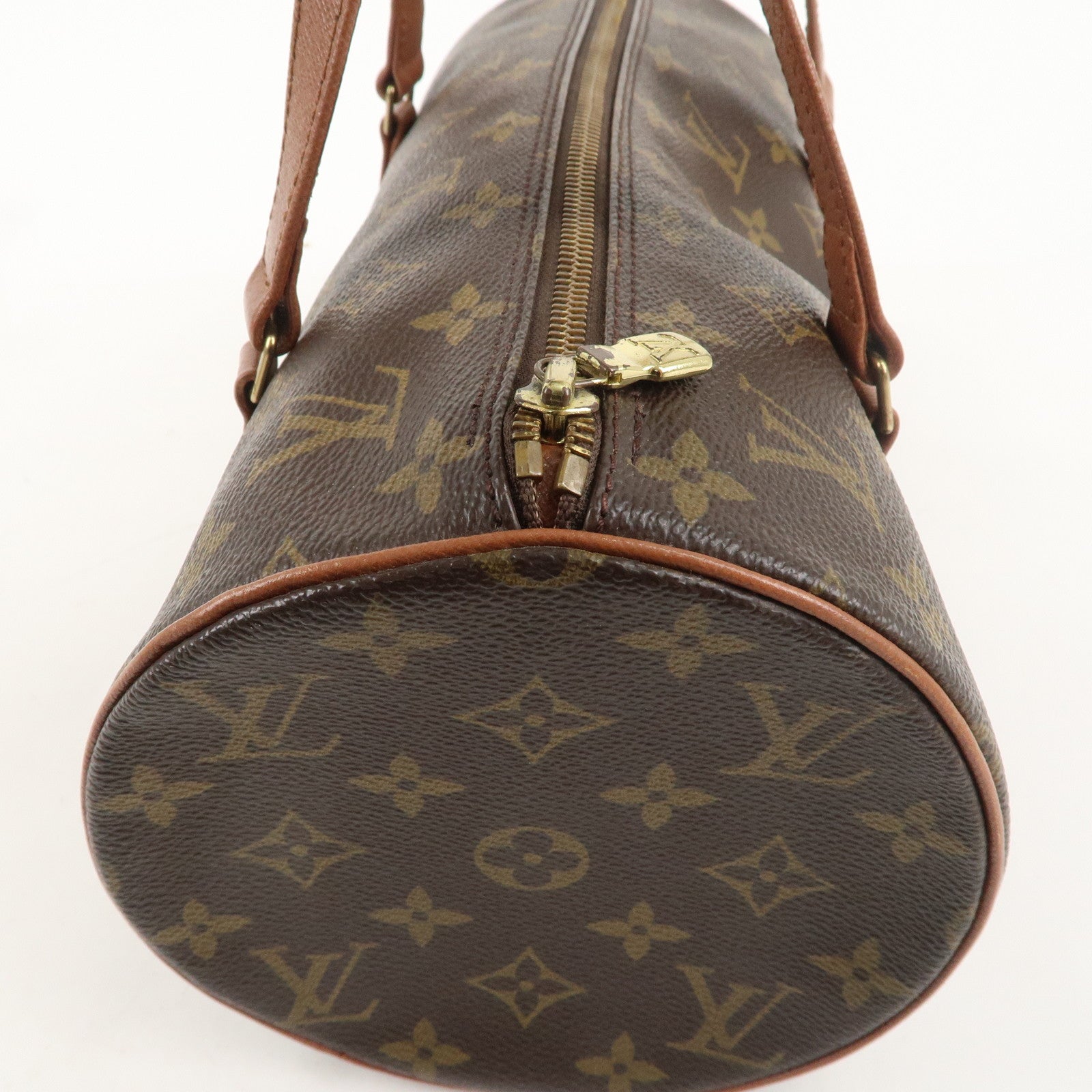 Louis Vuitton Monogram Papillon 30 Hand Bag 
Pouch Brown M51365