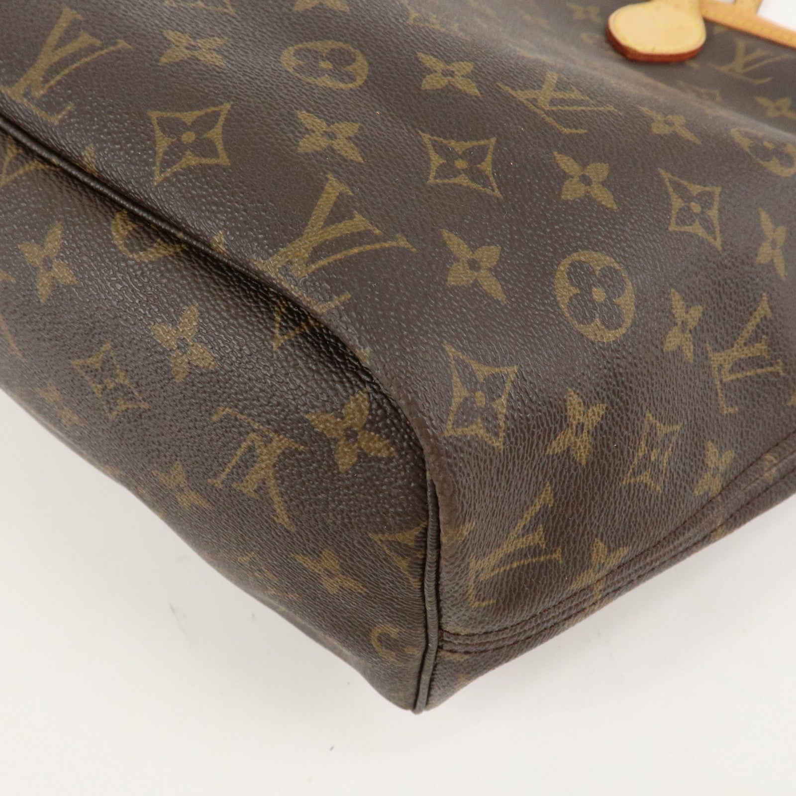 Louis Vuitton Monogram Neverfull MM Tote Bag Brown M40156 Used