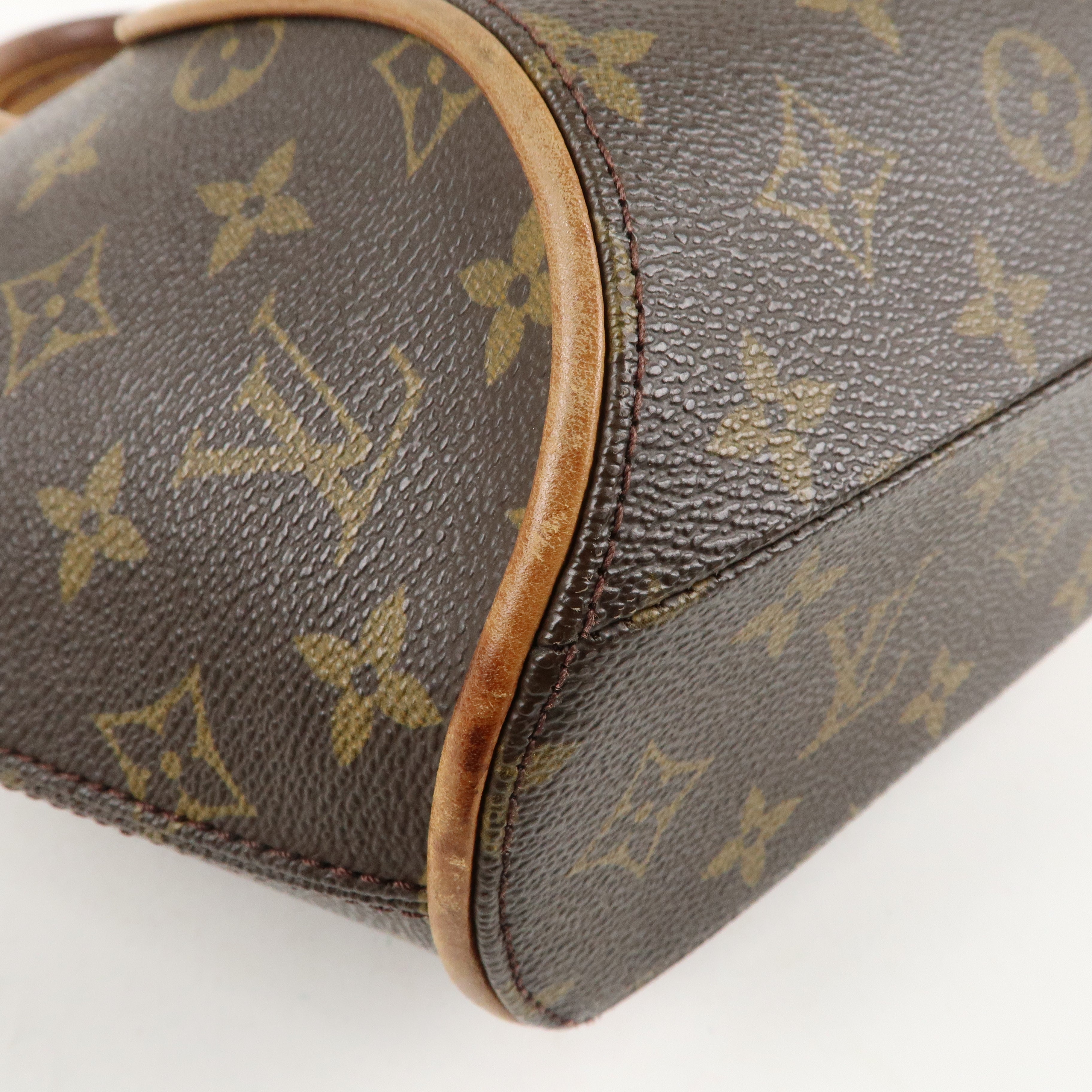 Louis Vuitton Monogram Ellipse MM Hand Bag Brown M51127 Used