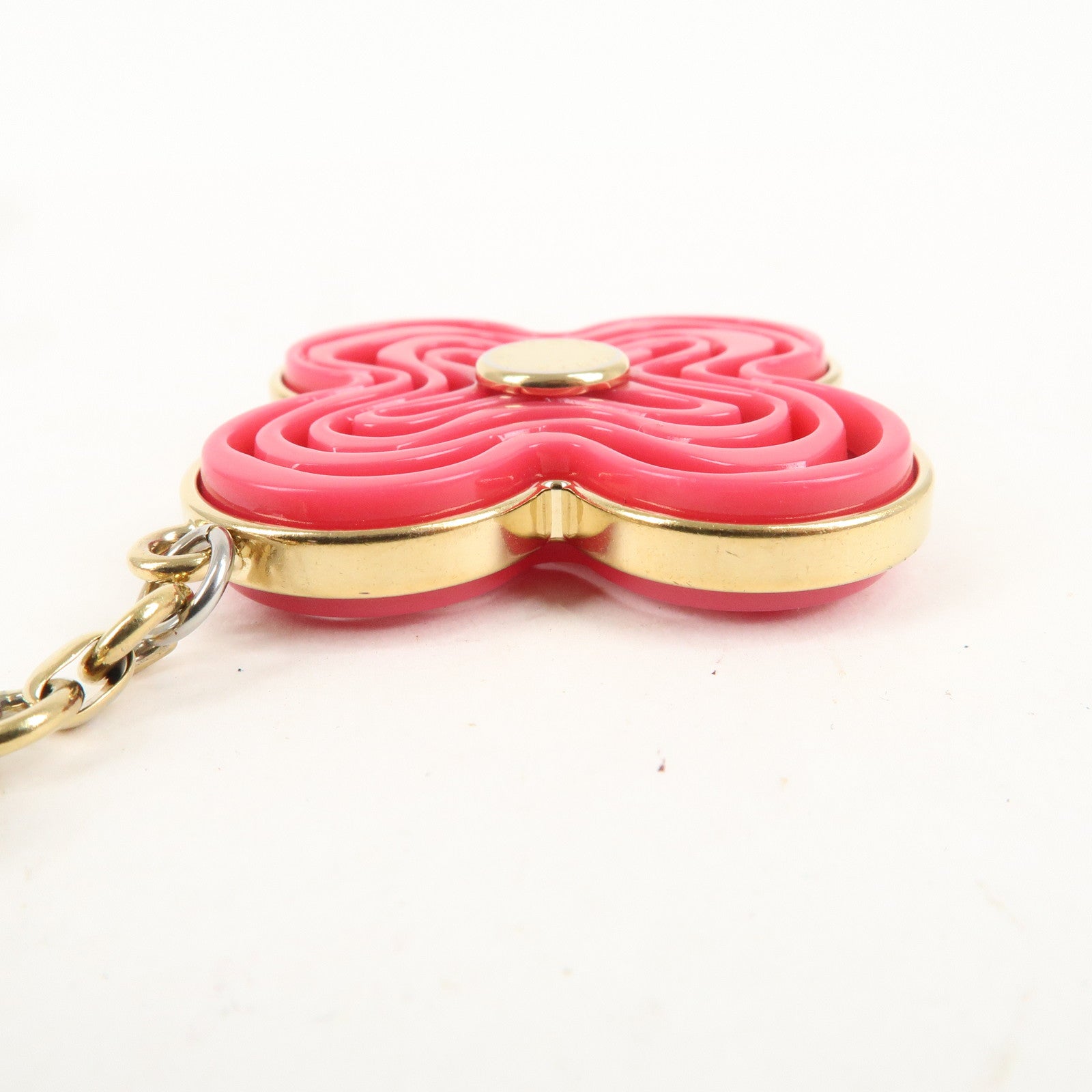 LOUIS VUITTON Bijoux Sac Naif Bag Charm Flower Pink M66913