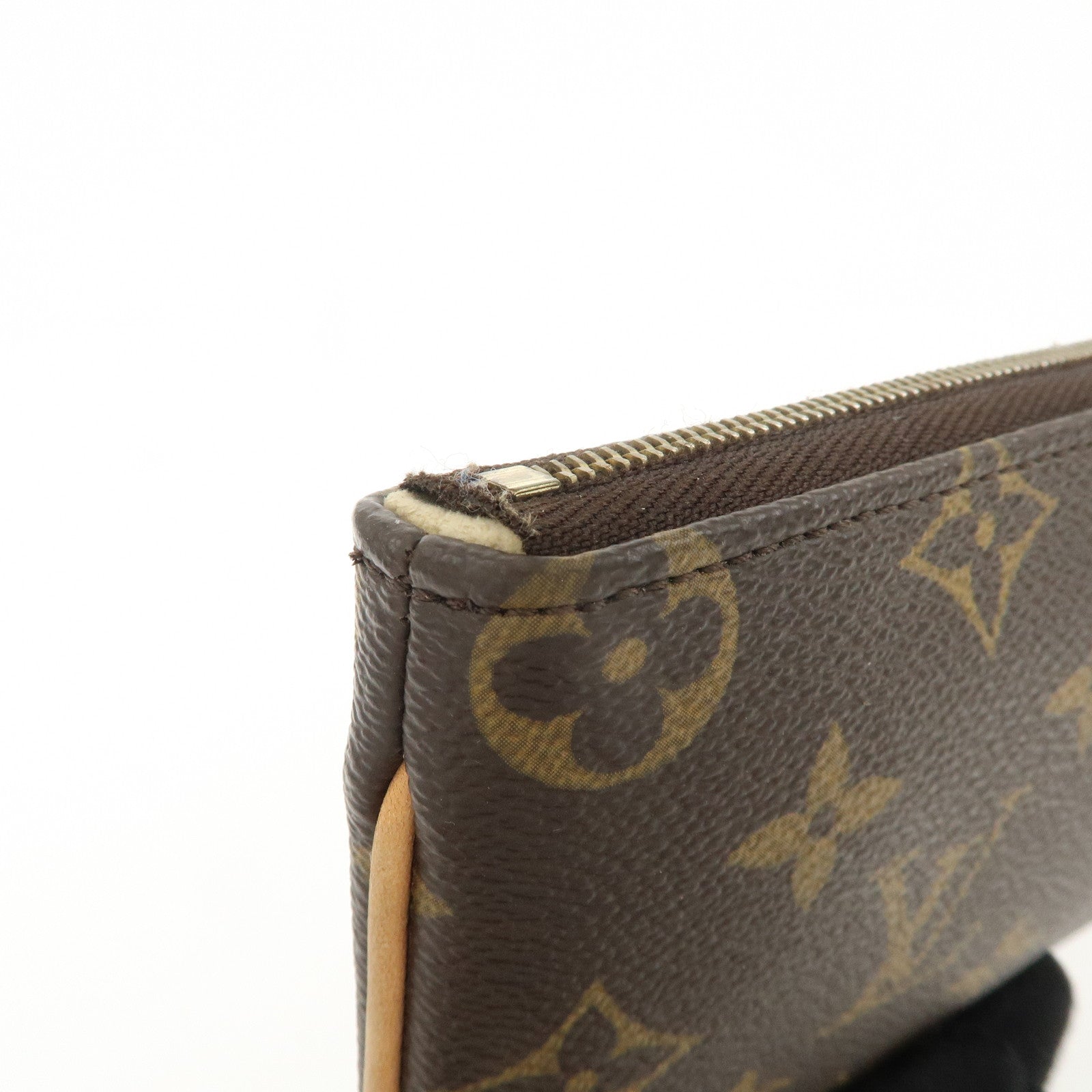 Louis Vuitton Monogram Pochette Tikal Pouch Purse M60019 Used